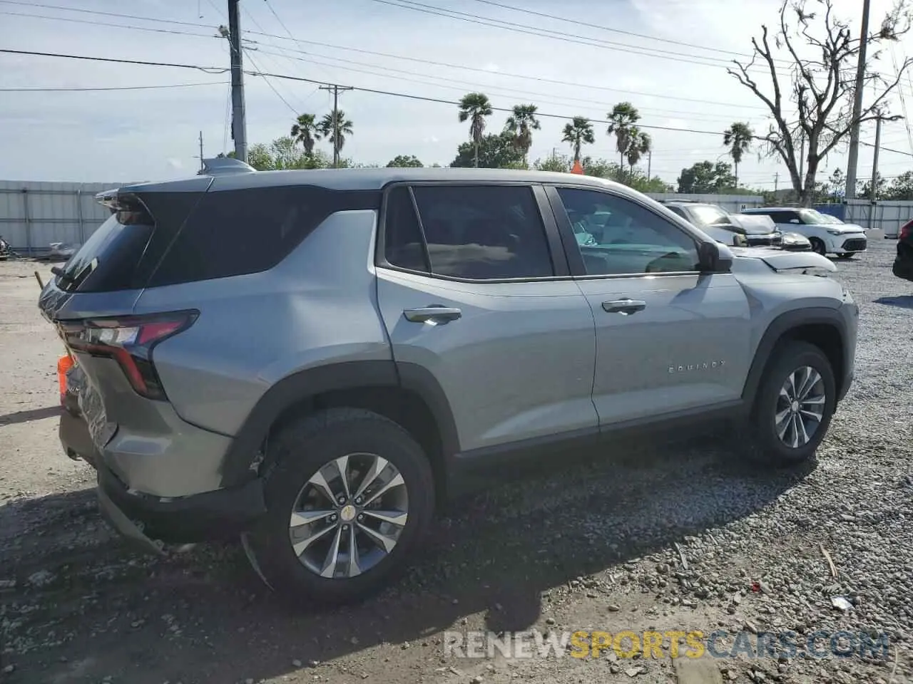 3 fotografías del automóvil dañado 3GNAXHEG8SL182855 CHEVROLET EQUINOX 2025