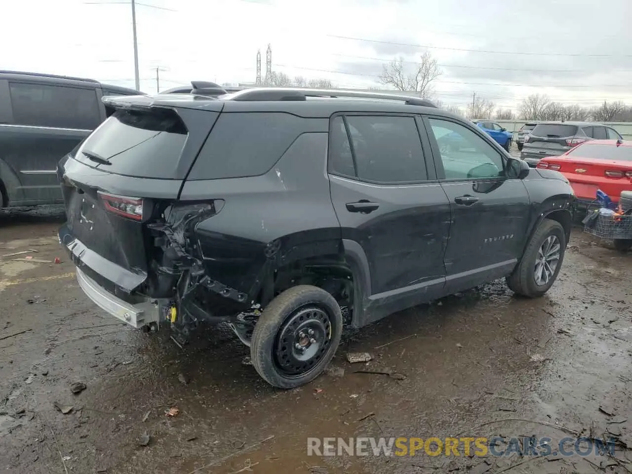 3 fotografías del automóvil dañado 3GNAXHEGXSL123094 CHEVROLET EQUINOX 2025