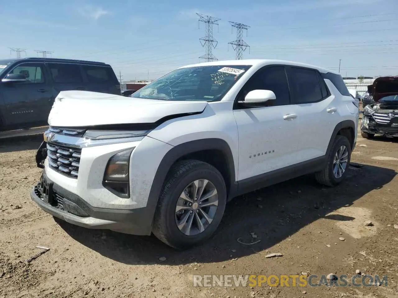 1 fotografías del automóvil dañado 3GNAXHEGXSL132281 CHEVROLET EQUINOX 2025