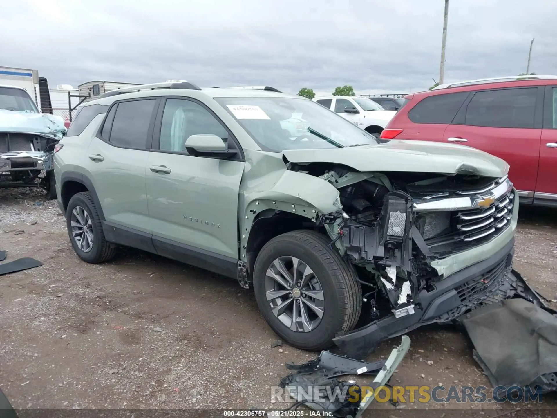 1 fotografías del automóvil dañado 3GNAXPEG0SL114558 CHEVROLET EQUINOX 2025