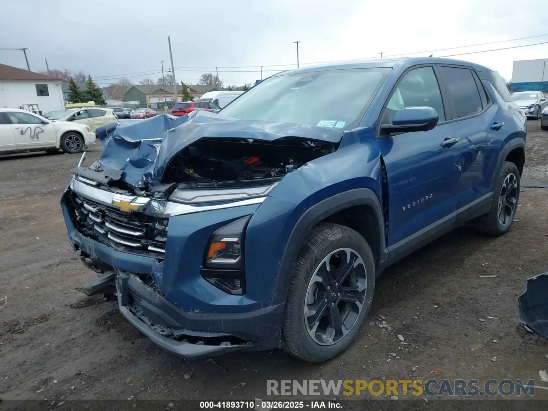 2 fotografías del automóvil dañado 3GNAXPEG4SL128396 CHEVROLET EQUINOX 2025