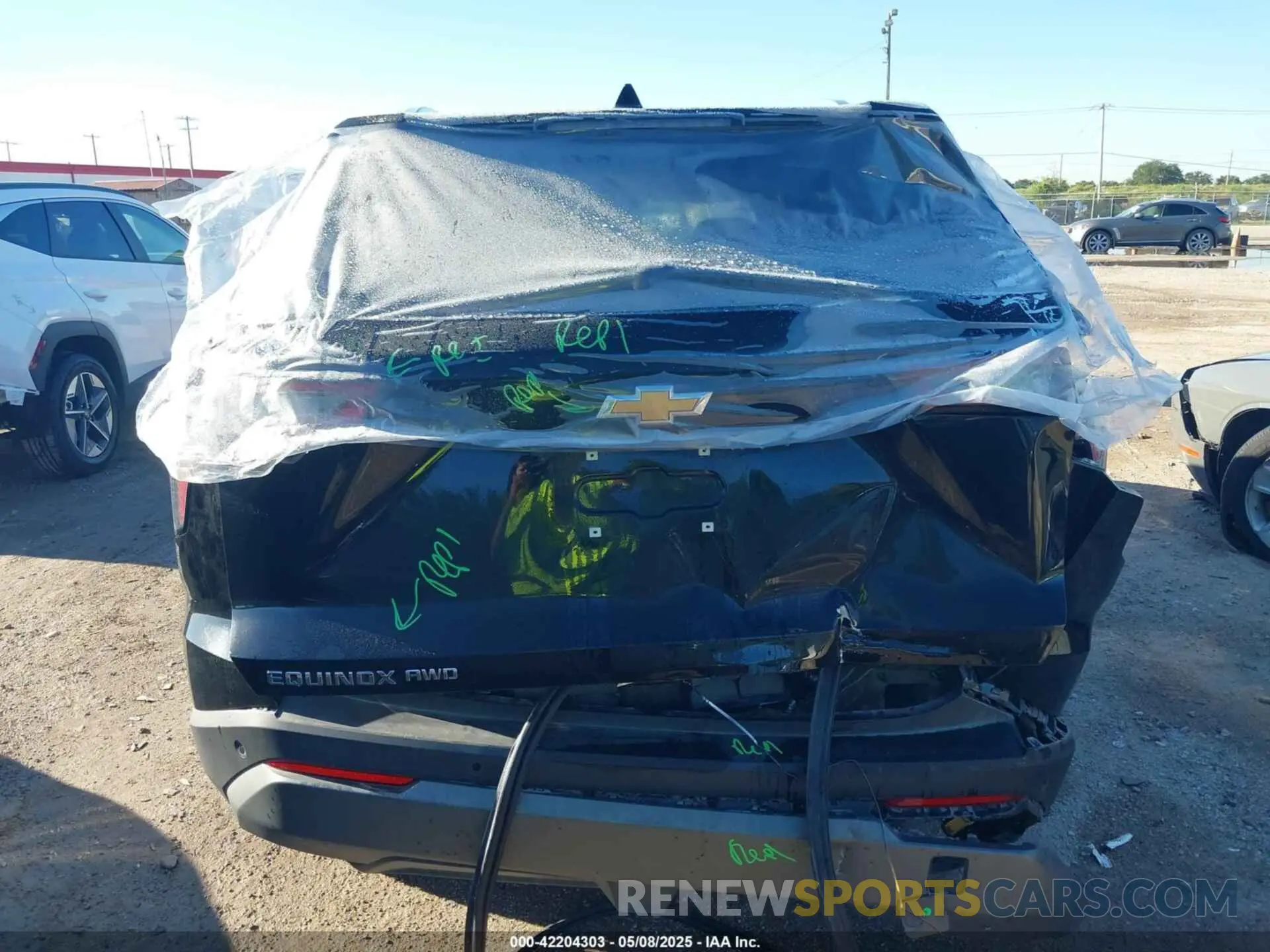 16 fotografías del automóvil dañado 3GNAXPEG4SL209463 CHEVROLET EQUINOX 2025