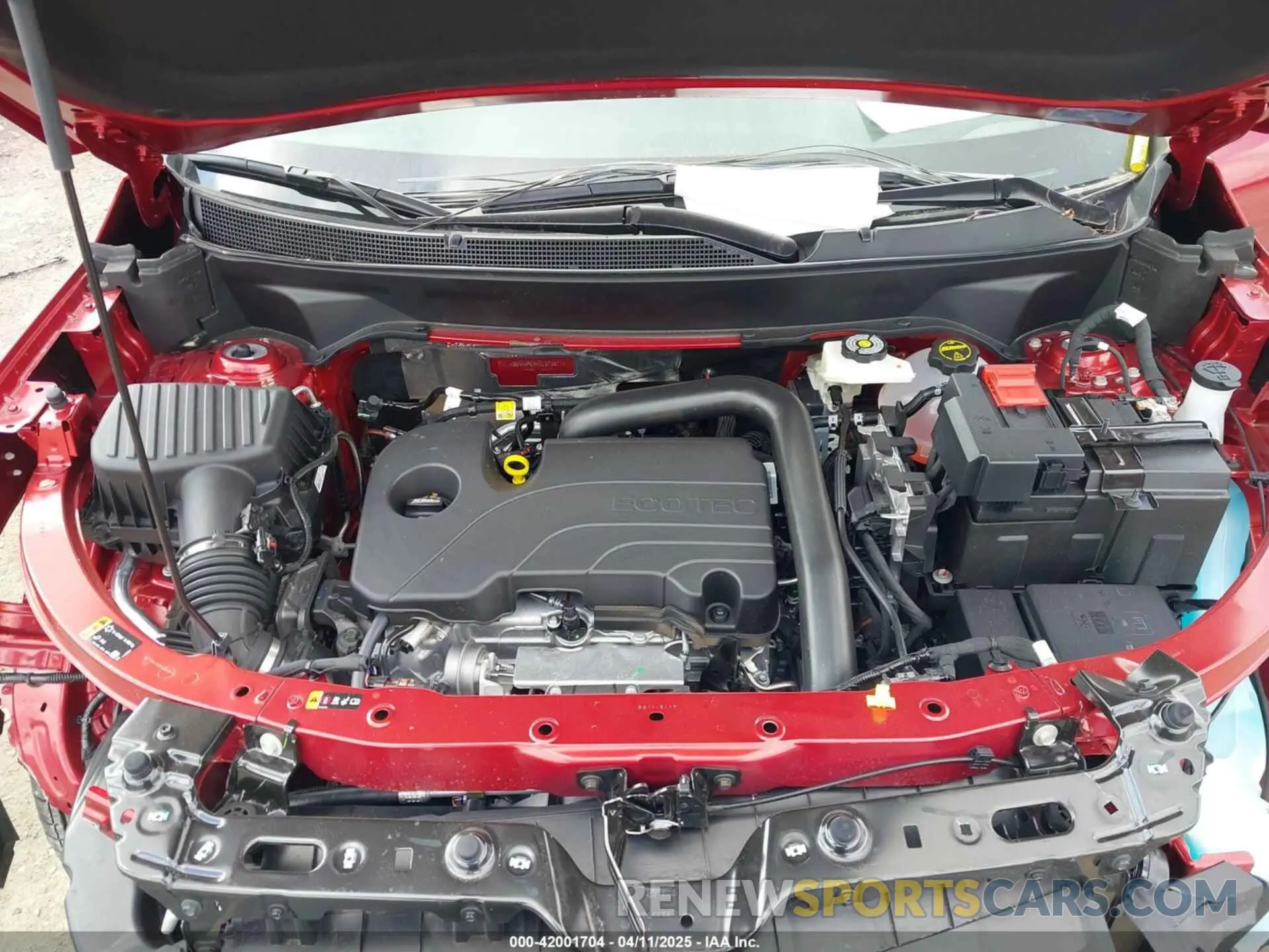 10 fotografías del automóvil dañado 3GNAXPEG4SL272871 CHEVROLET EQUINOX 2025