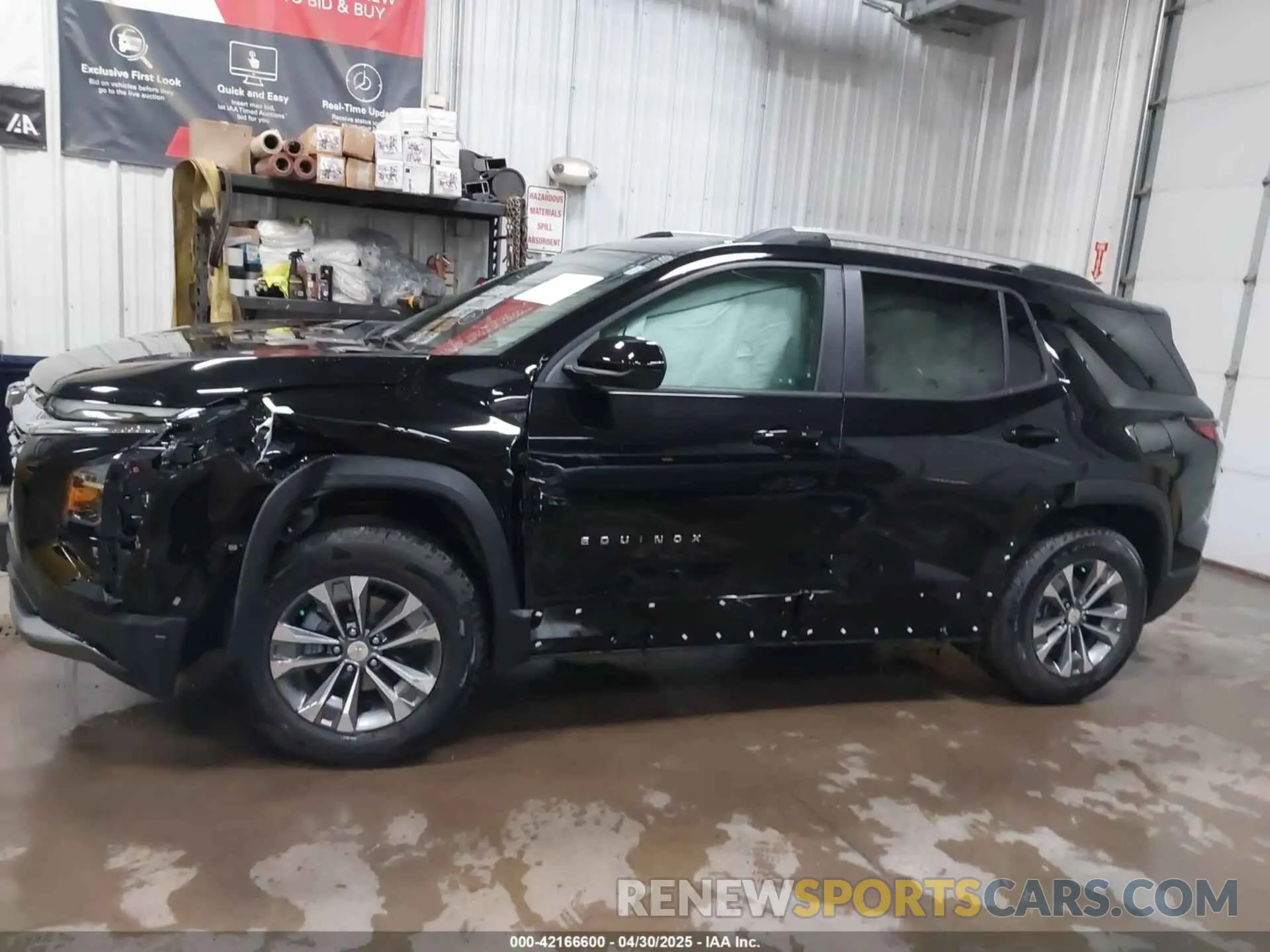 14 fotografías del automóvil dañado 3GNAXPEG5SL180460 CHEVROLET EQUINOX 2025