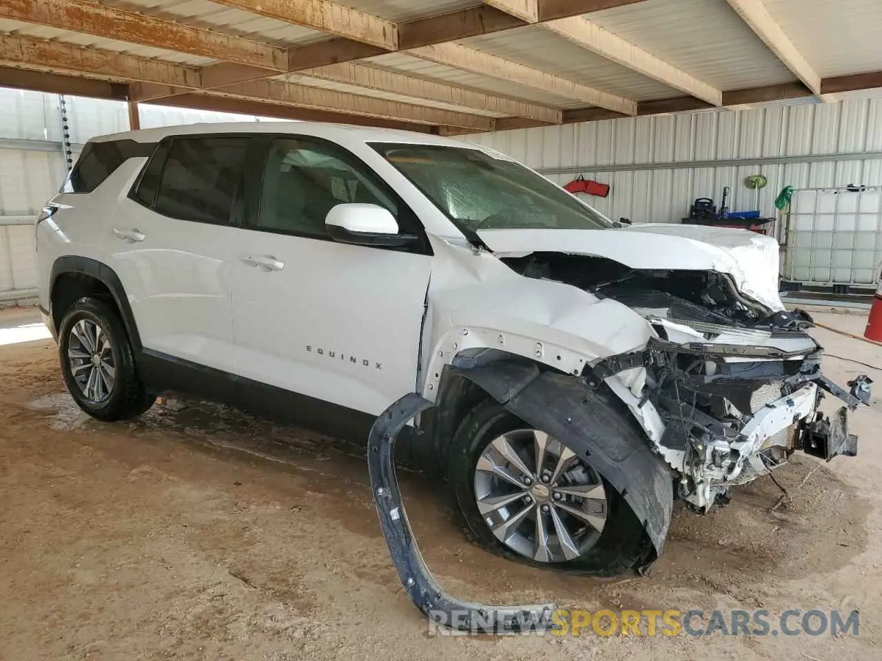 4 fotografías del automóvil dañado 3GNAXPEG5SL286620 CHEVROLET EQUINOX 2025