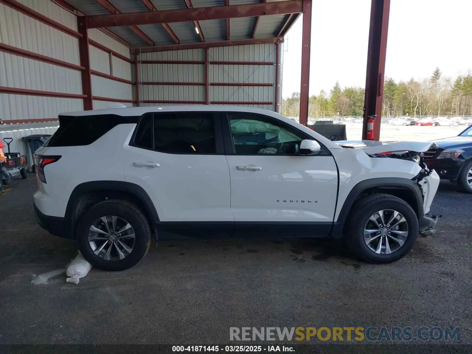 13 fotografías del automóvil dañado 3GNAXPEG6SL104049 CHEVROLET EQUINOX 2025