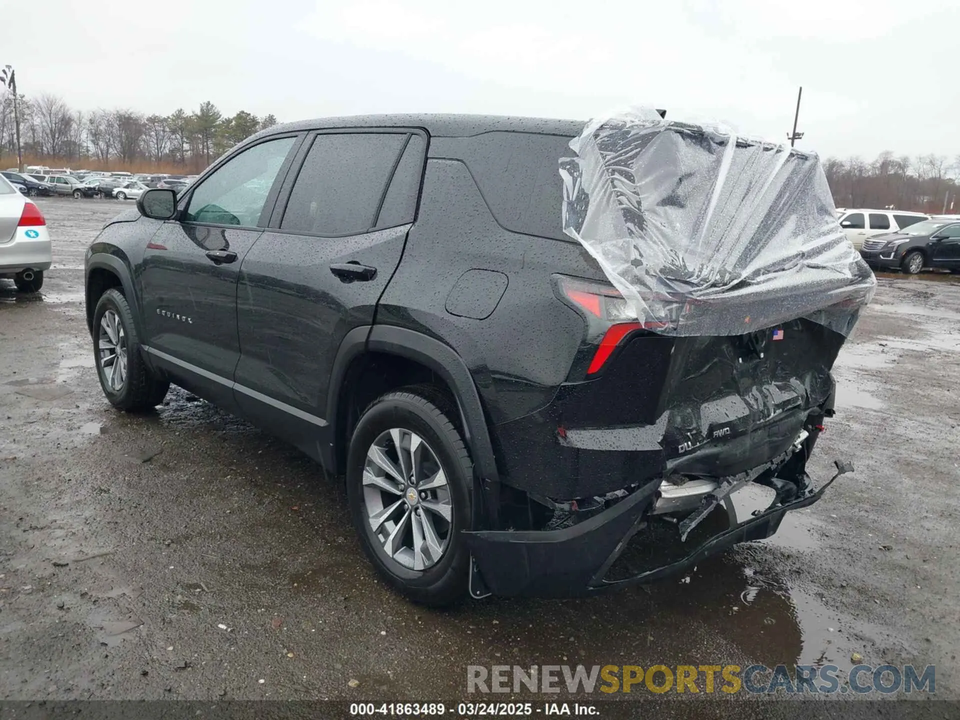 3 fotografías del automóvil dañado 3GNAXPEG8SL190562 CHEVROLET EQUINOX 2025
