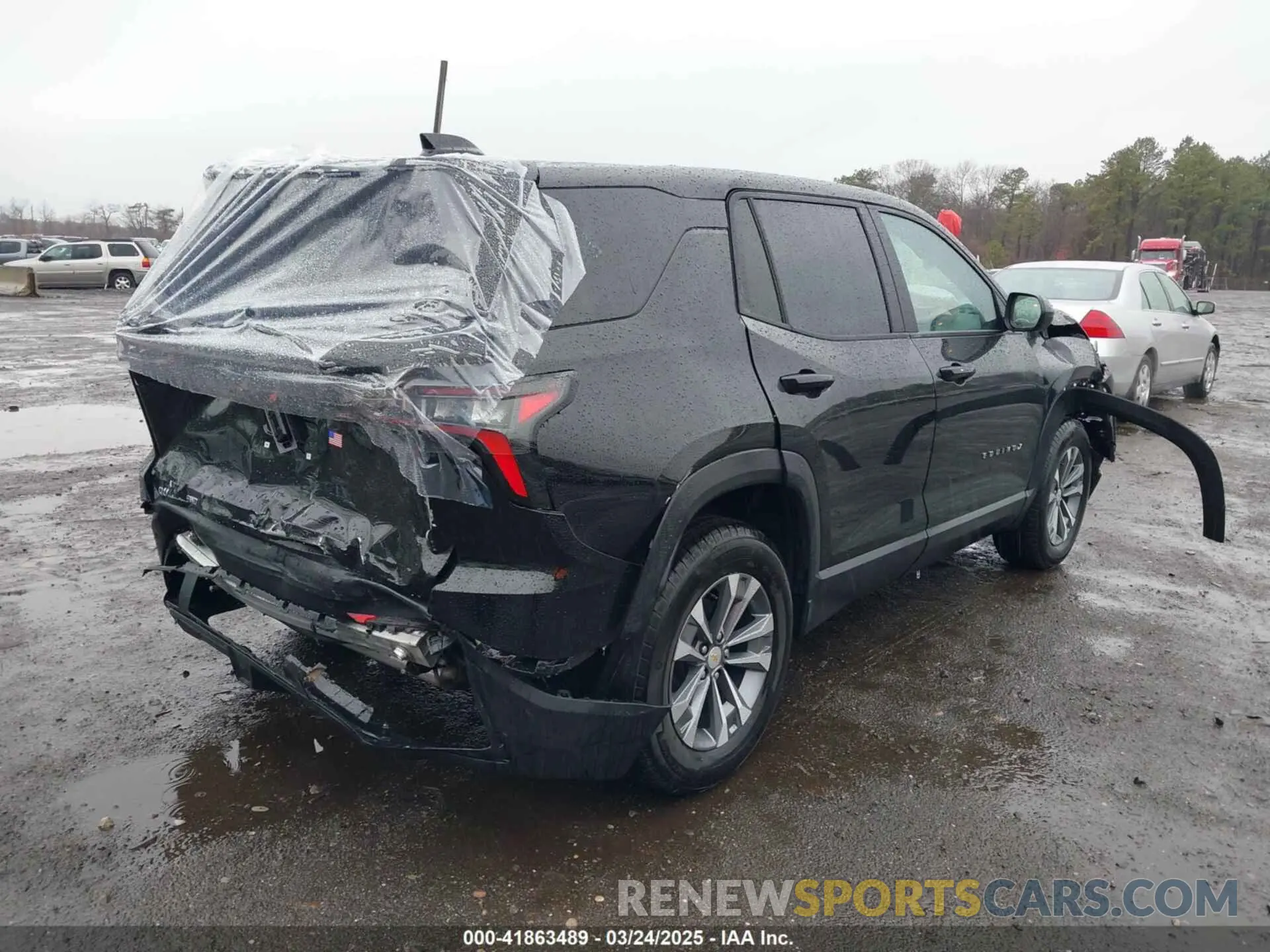 4 fotografías del automóvil dañado 3GNAXPEG8SL190562 CHEVROLET EQUINOX 2025