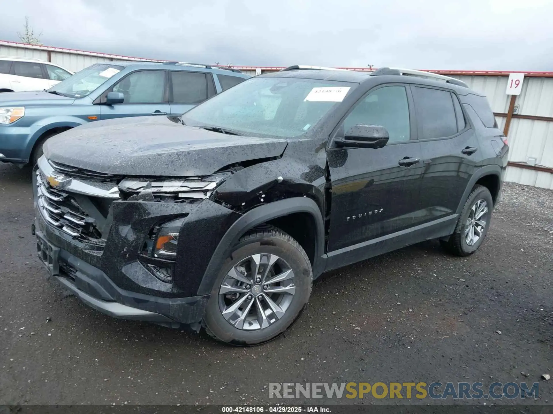 2 fotografías del automóvil dañado 3GNAXPEGXSL173472 CHEVROLET EQUINOX 2025