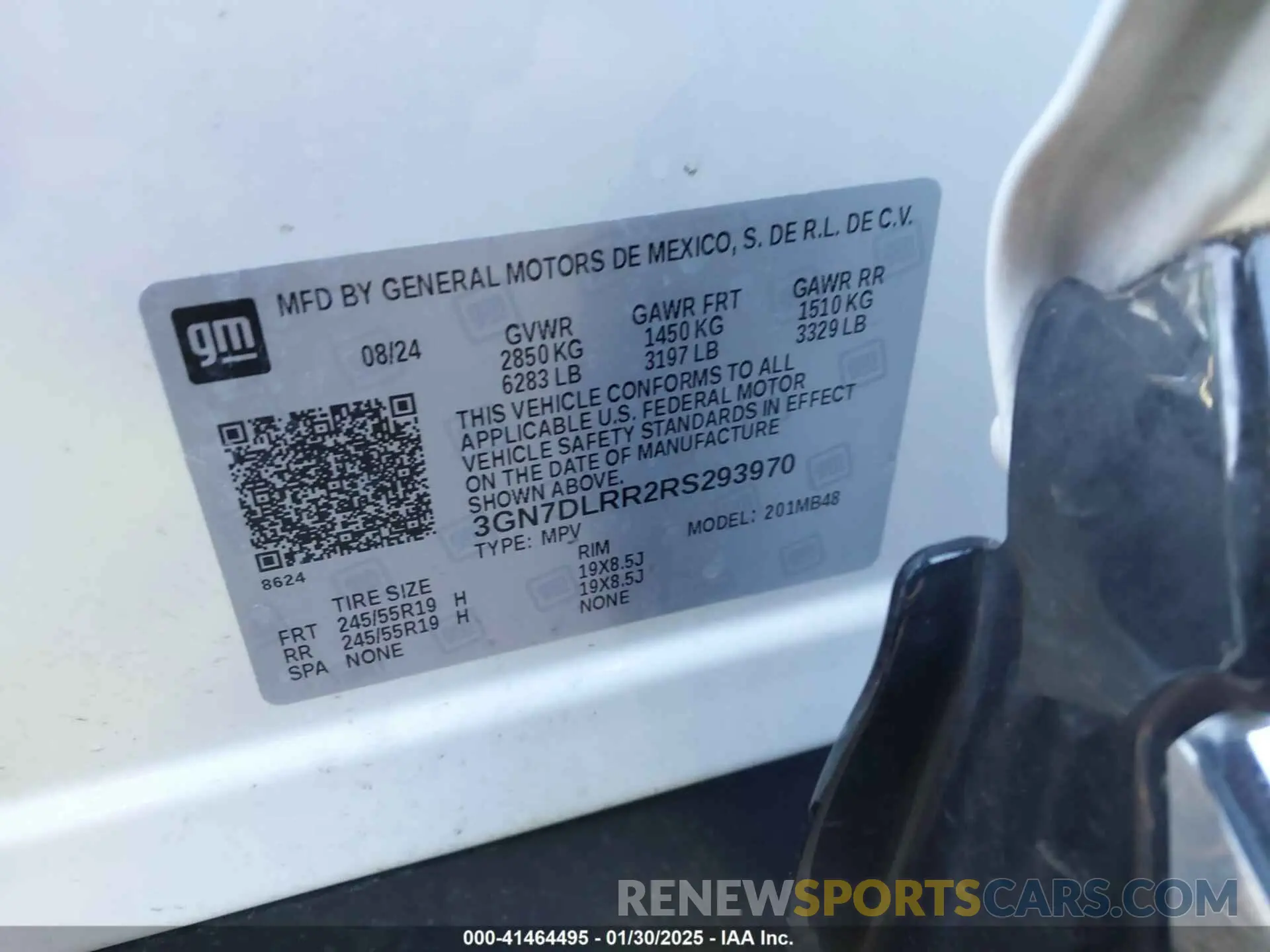 8 fotografías del automóvil dañado 3GN7DLRR2RS293970 CHEVROLET EQUINOX EV 2024