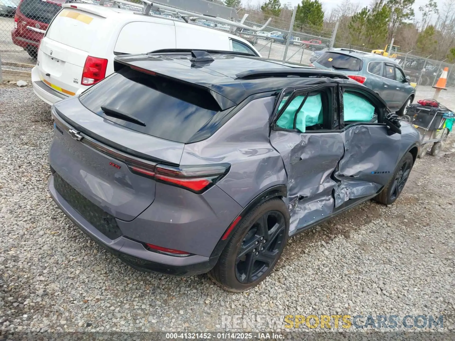 4 fotografías del automóvil dañado 3GN7DSRP0RS294950 CHEVROLET EQUINOX EV 2024