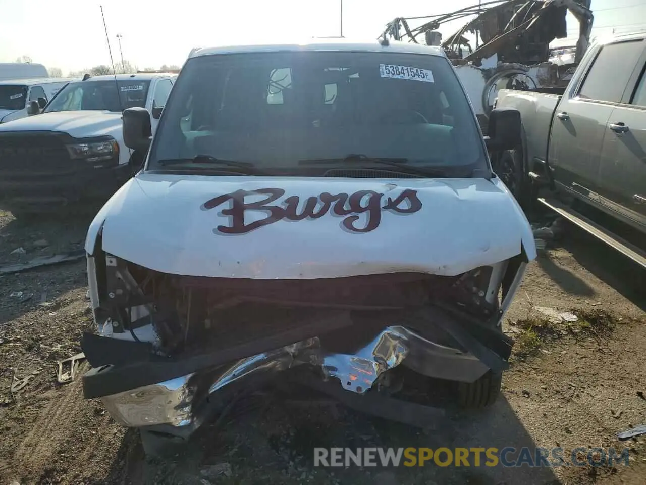 5 fotografías del automóvil dañado 1GCWGAFG8K1306649 CHEVROLET EXPRESS 2019