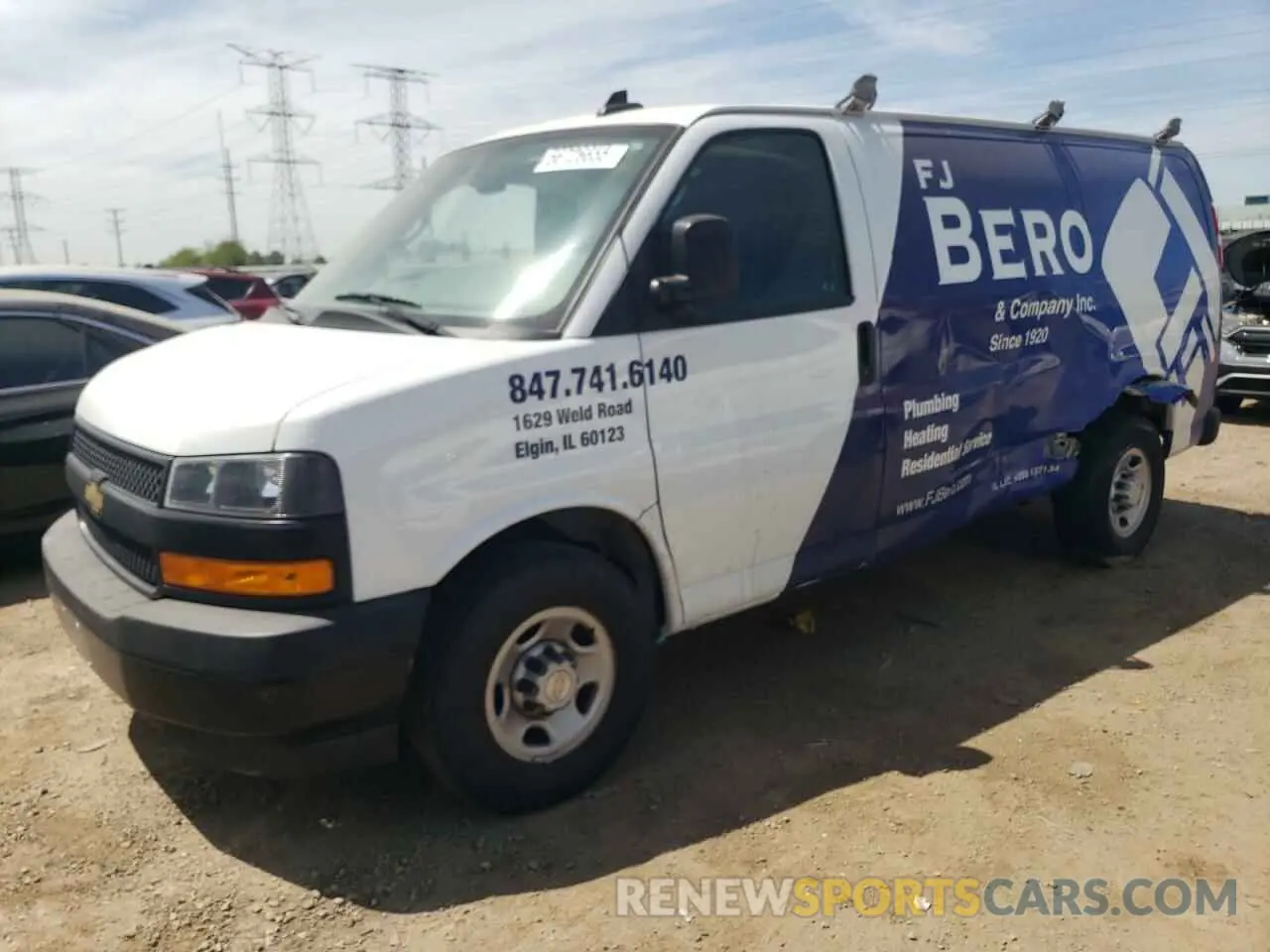 1 fotografías del automóvil dañado 1GCWGAFG7L1179054 CHEVROLET EXPRESS 2020