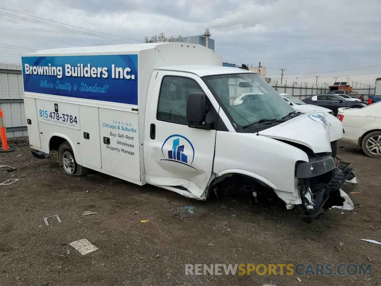 4 fotografías del automóvil dañado 1HA0GRF72MN004060 CHEVROLET EXPRESS 2021