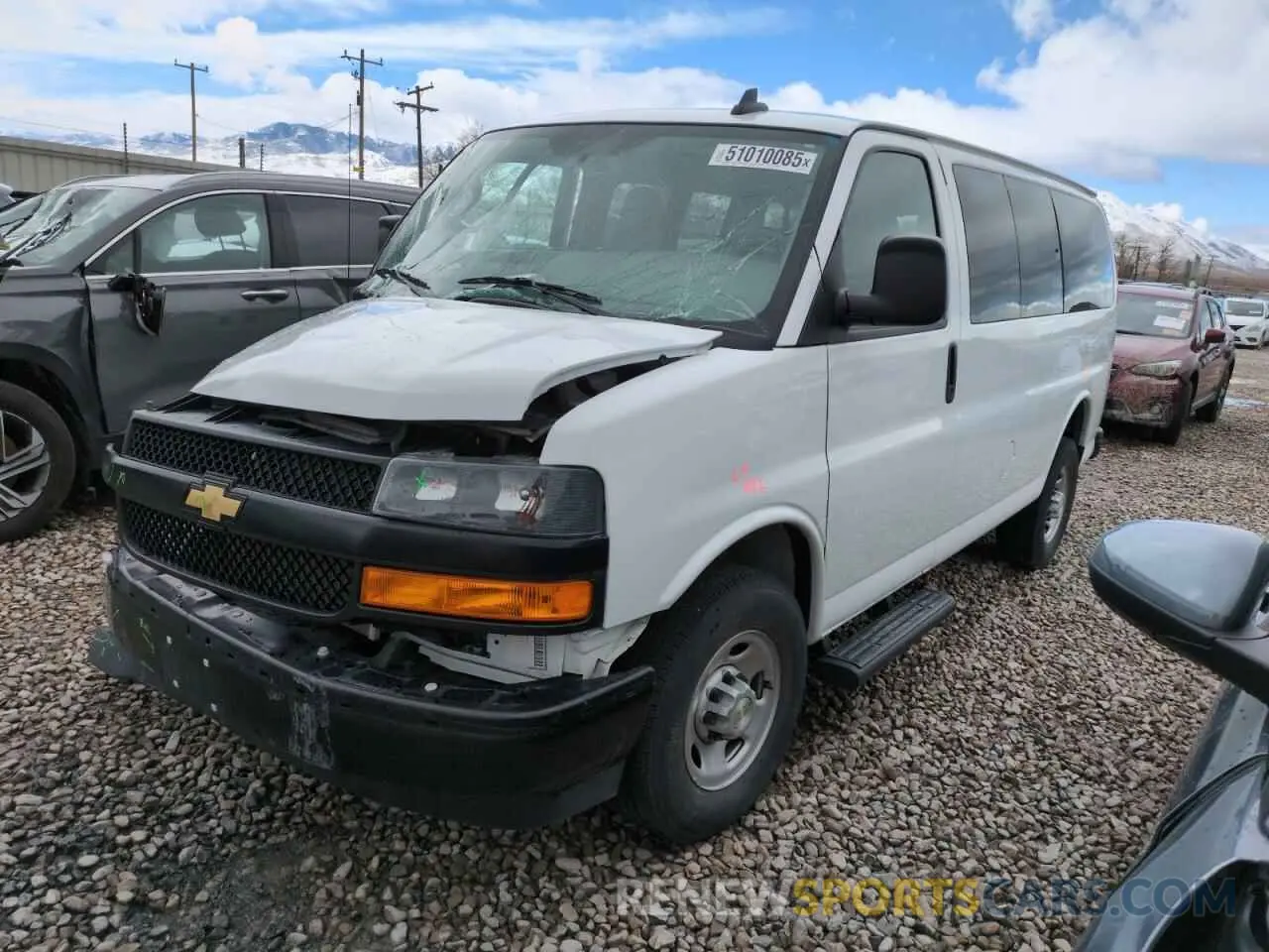1 fotografías del automóvil dañado 1GAWGEFP4P1211318 CHEVROLET EXPRESS 2023