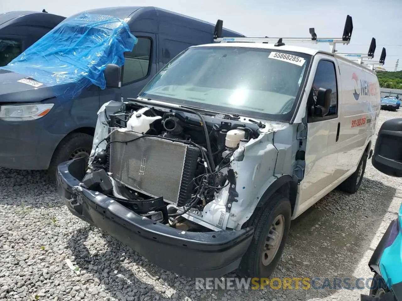 1 fotografías del automóvil dañado 1GCWGAFP9P1156011 CHEVROLET EXPRESS 2023