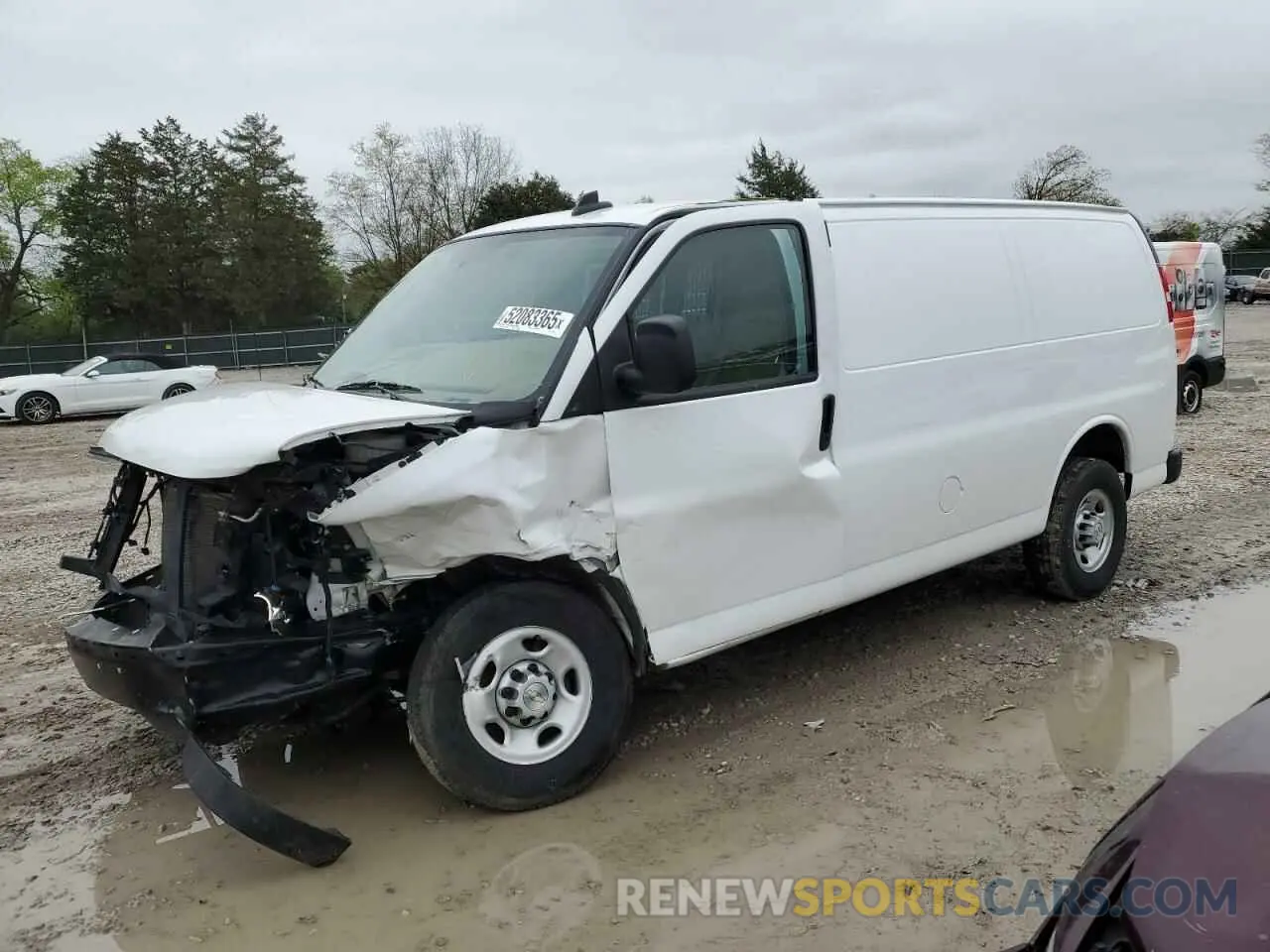 1 fotografías del automóvil dañado 1GCWGAFPXP1224672 CHEVROLET EXPRESS 2023
