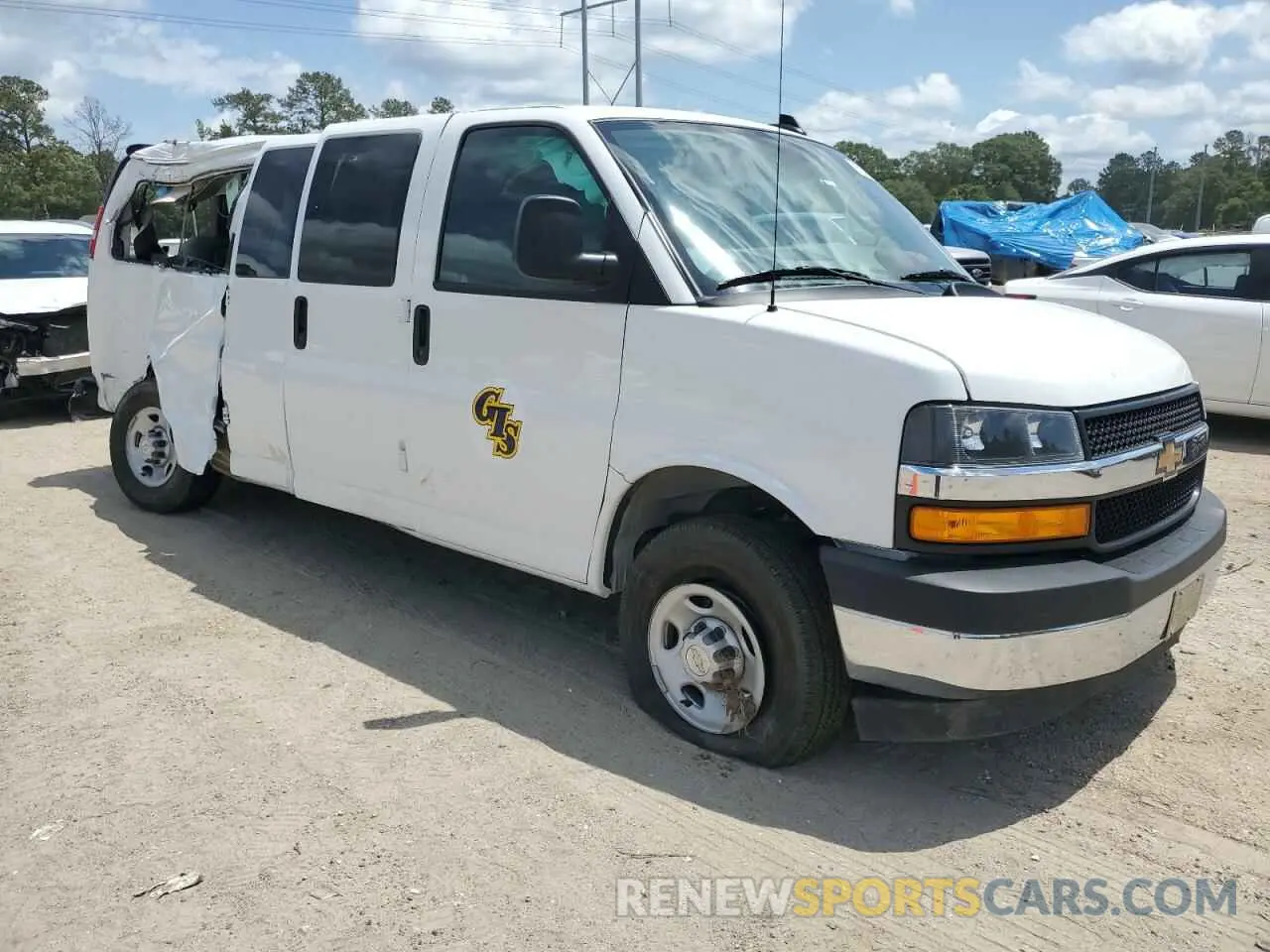 4 fotografías del automóvil dañado 1GAZGNFP6R1240691 CHEVROLET EXPRESS 2024