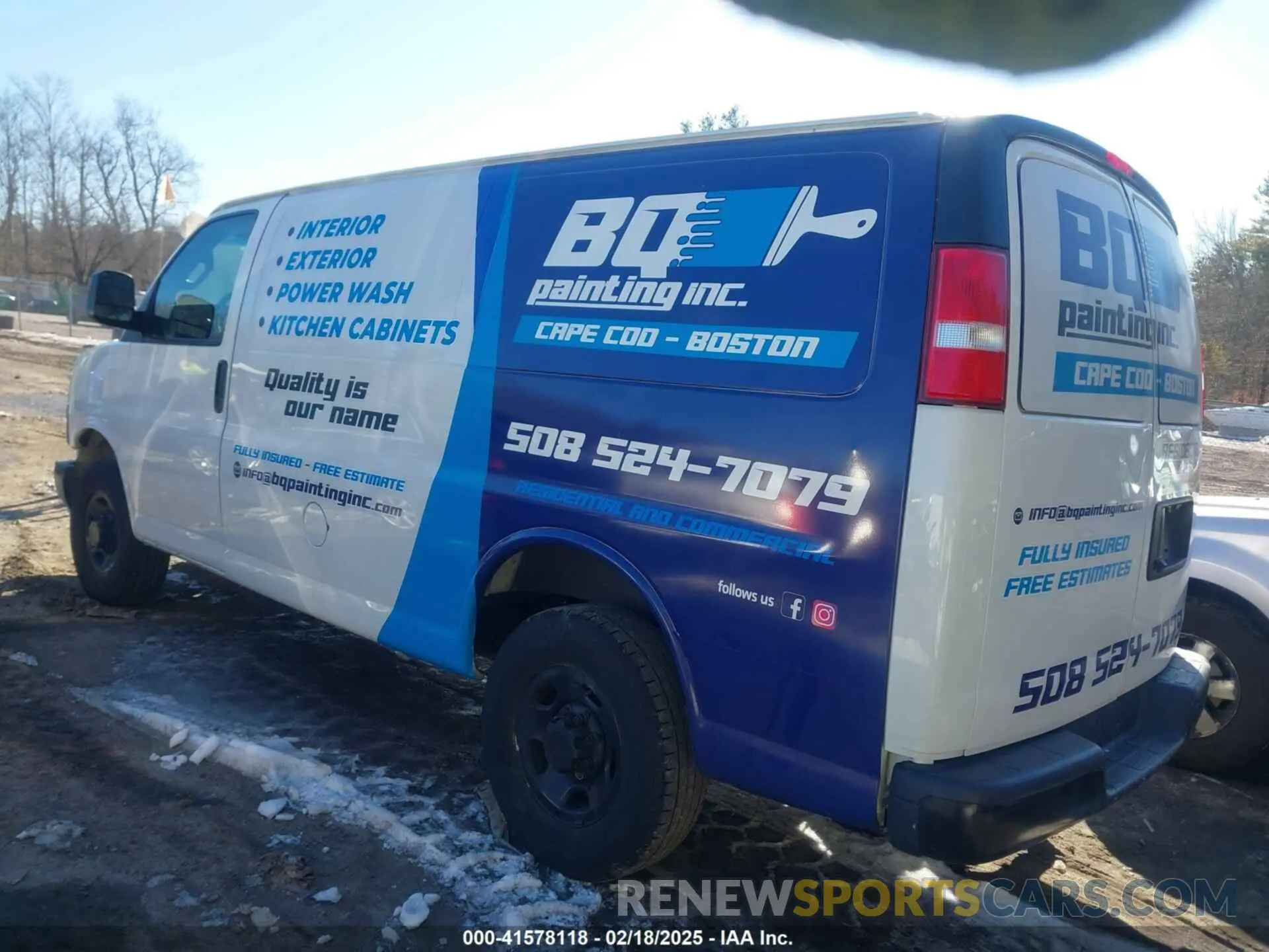 3 fotografías del automóvil dañado 1GCWGAFP9K1251869 CHEVROLET EXPRESS 2500 2019