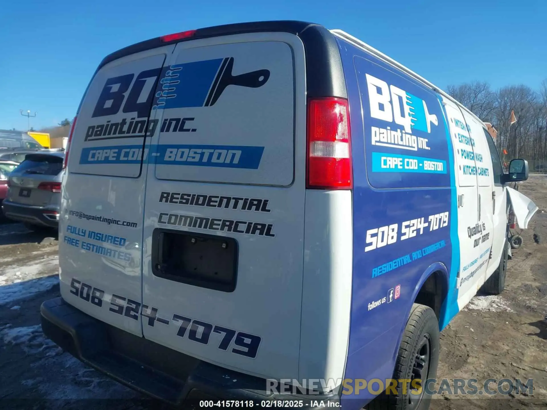 4 fotografías del automóvil dañado 1GCWGAFP9K1251869 CHEVROLET EXPRESS 2500 2019