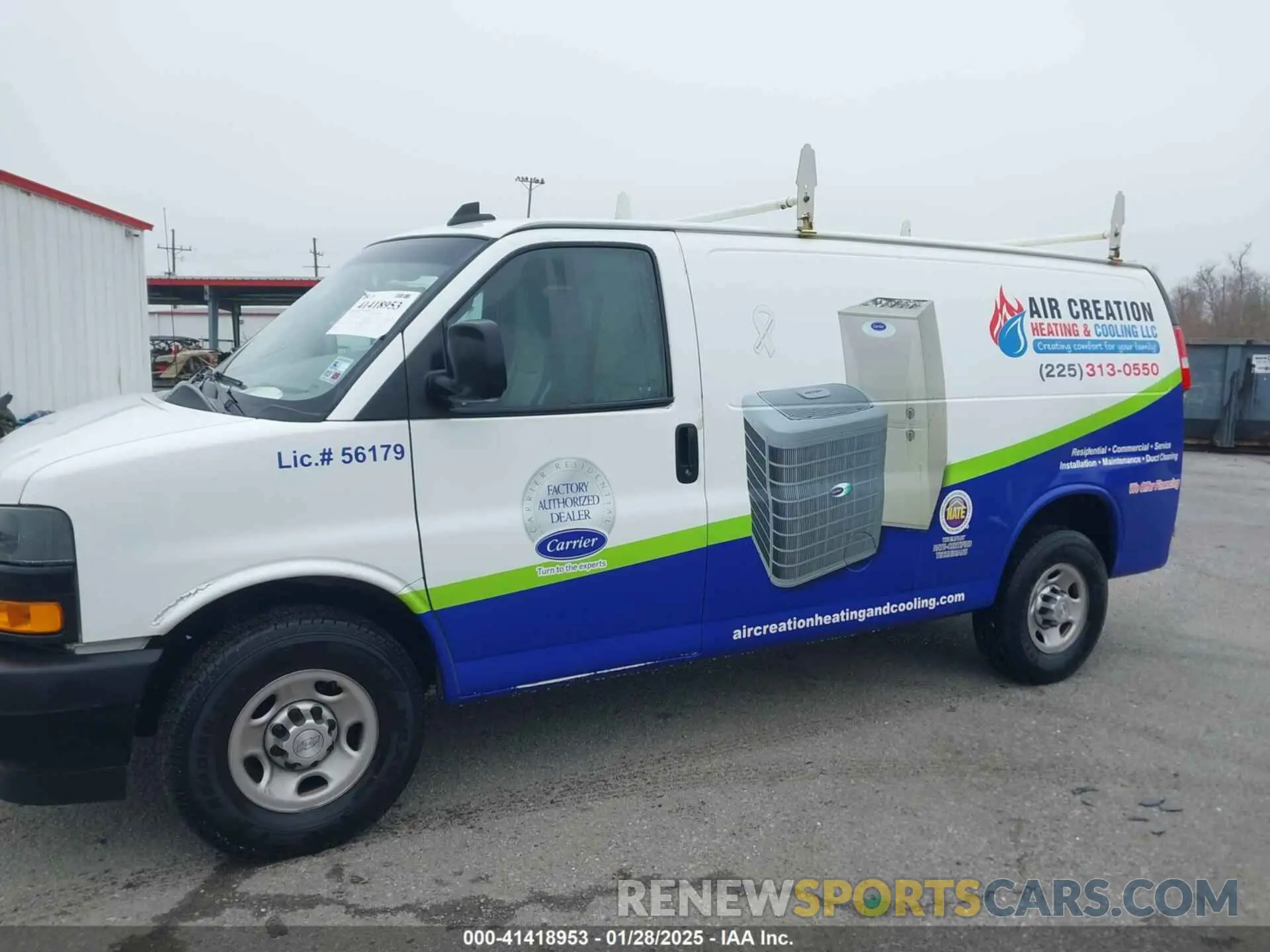 15 fotografías del automóvil dañado 1GCWGAFG1L1159561 CHEVROLET EXPRESS CARGO 2020