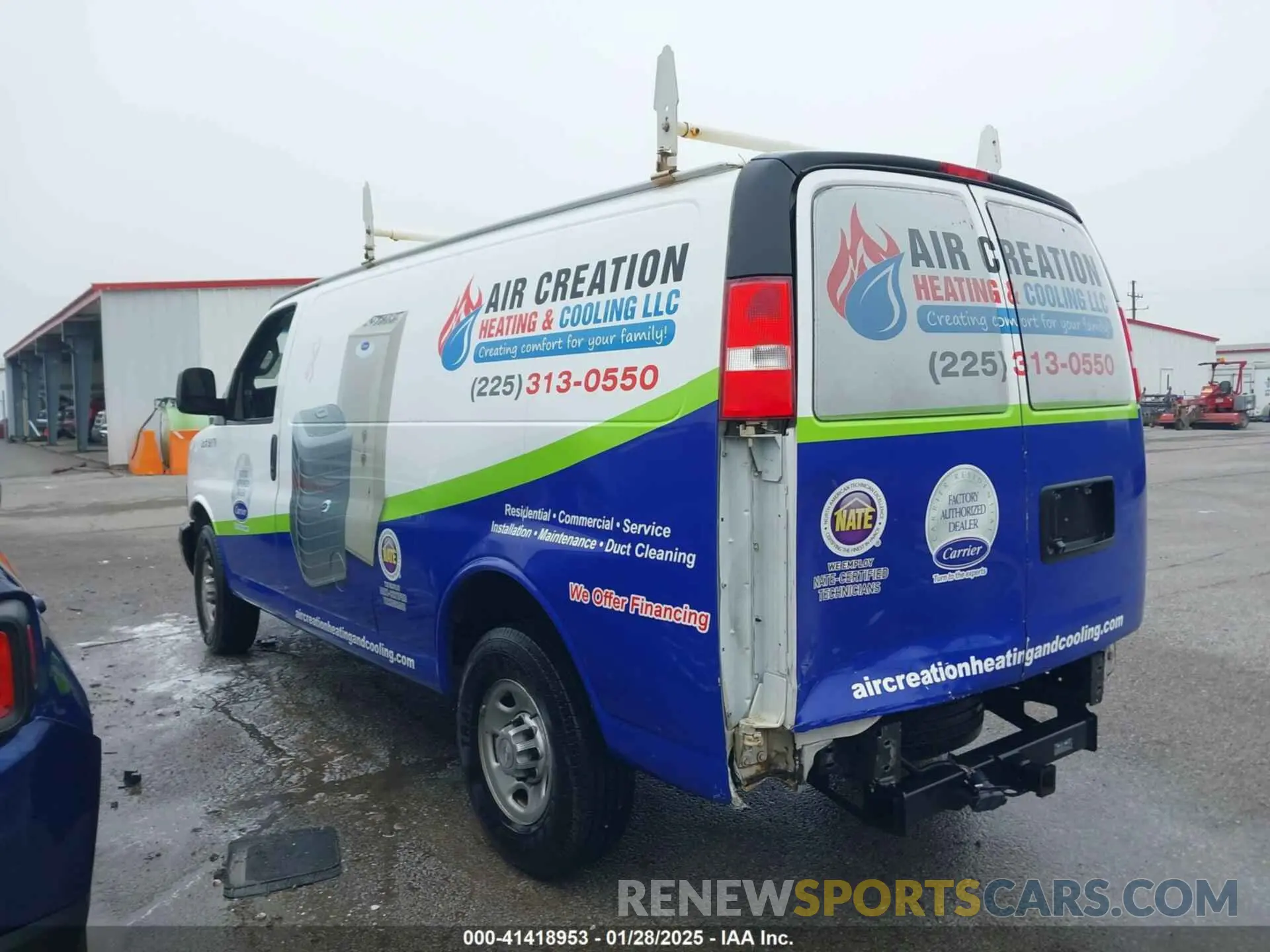 3 fotografías del automóvil dañado 1GCWGAFG1L1159561 CHEVROLET EXPRESS CARGO 2020