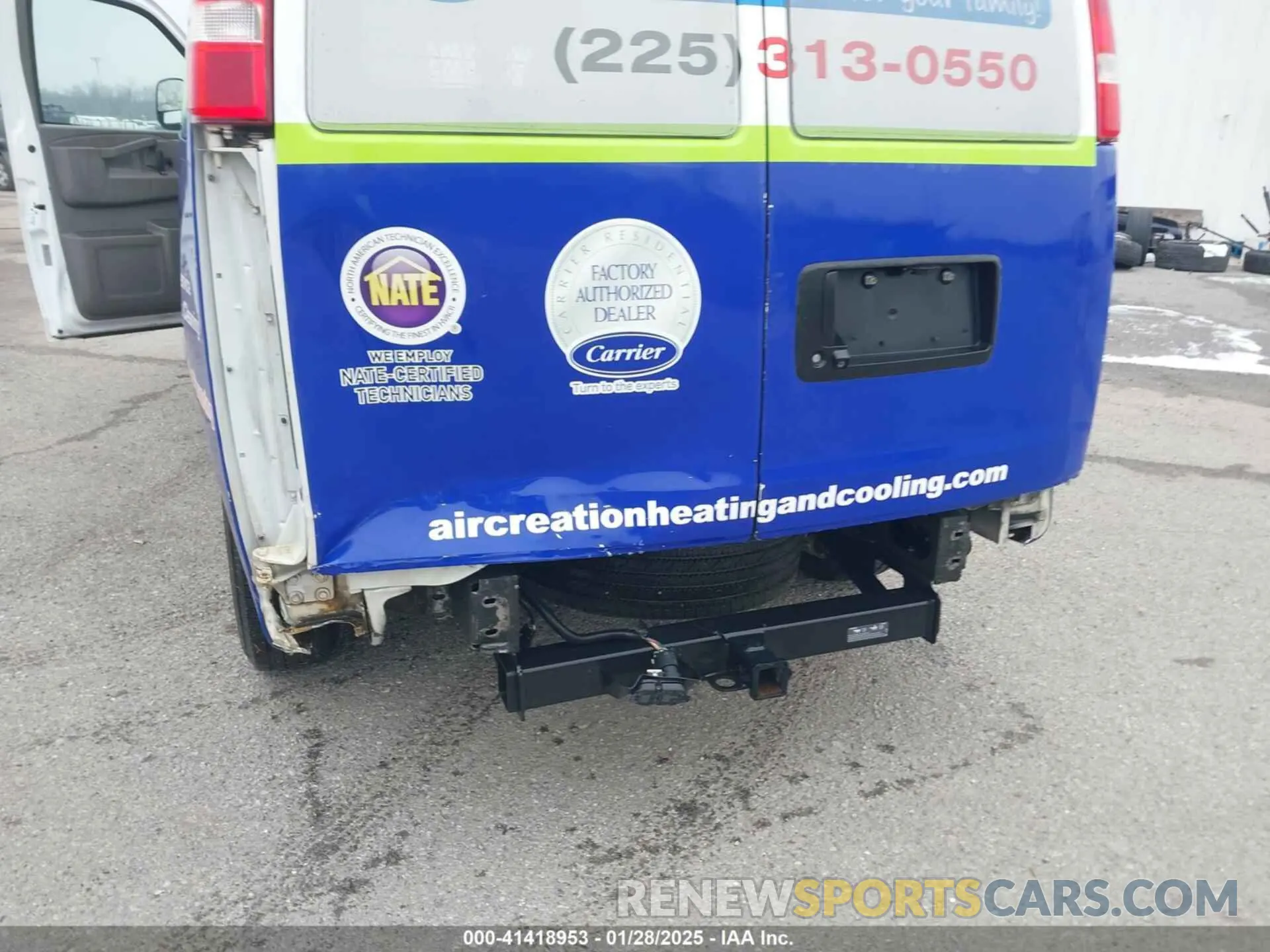 6 fotografías del automóvil dañado 1GCWGAFG1L1159561 CHEVROLET EXPRESS CARGO 2020