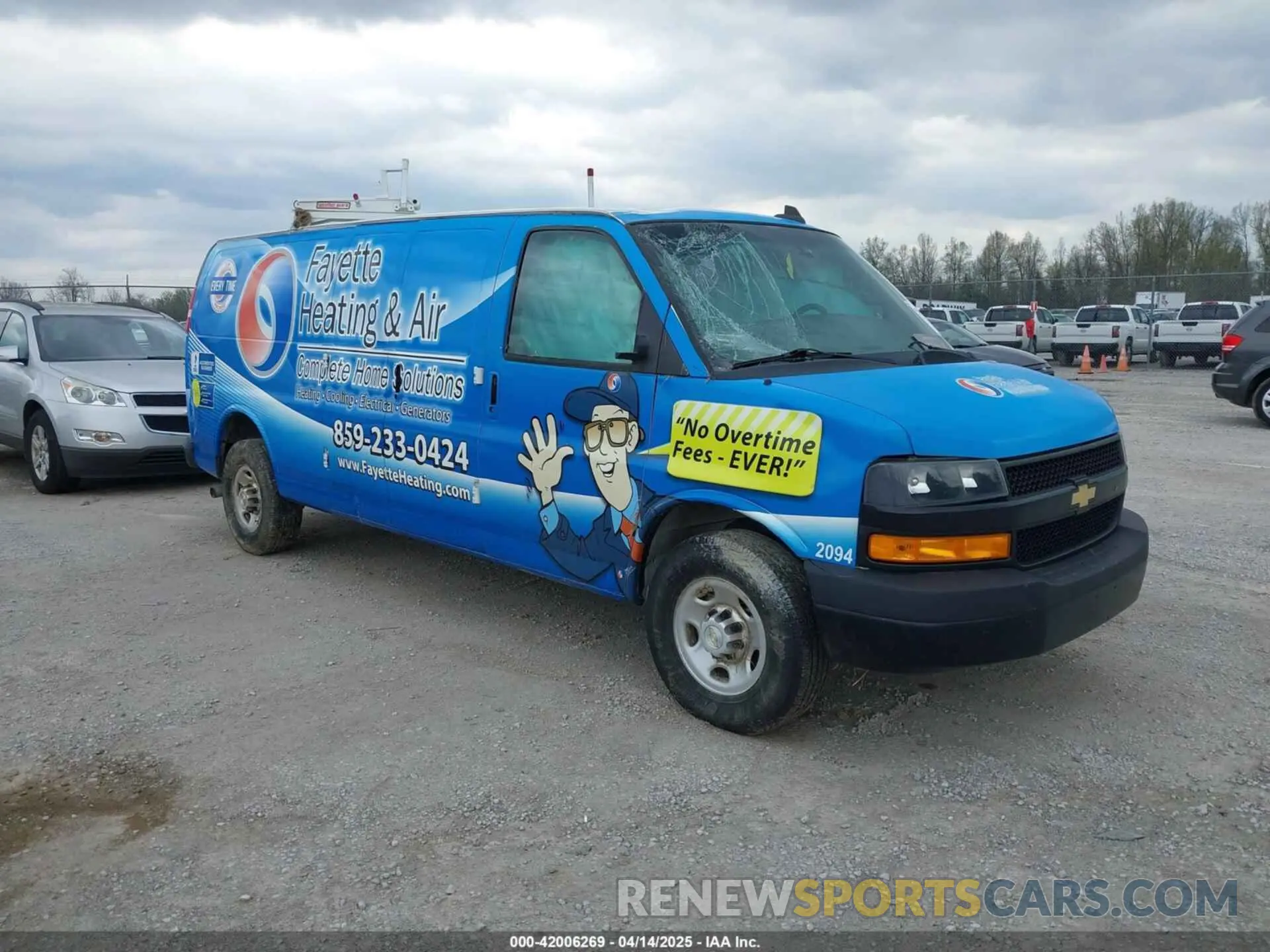 1 fotografías del automóvil dañado 1GCWGBFP2L1263434 CHEVROLET EXPRESS CARGO 2020
