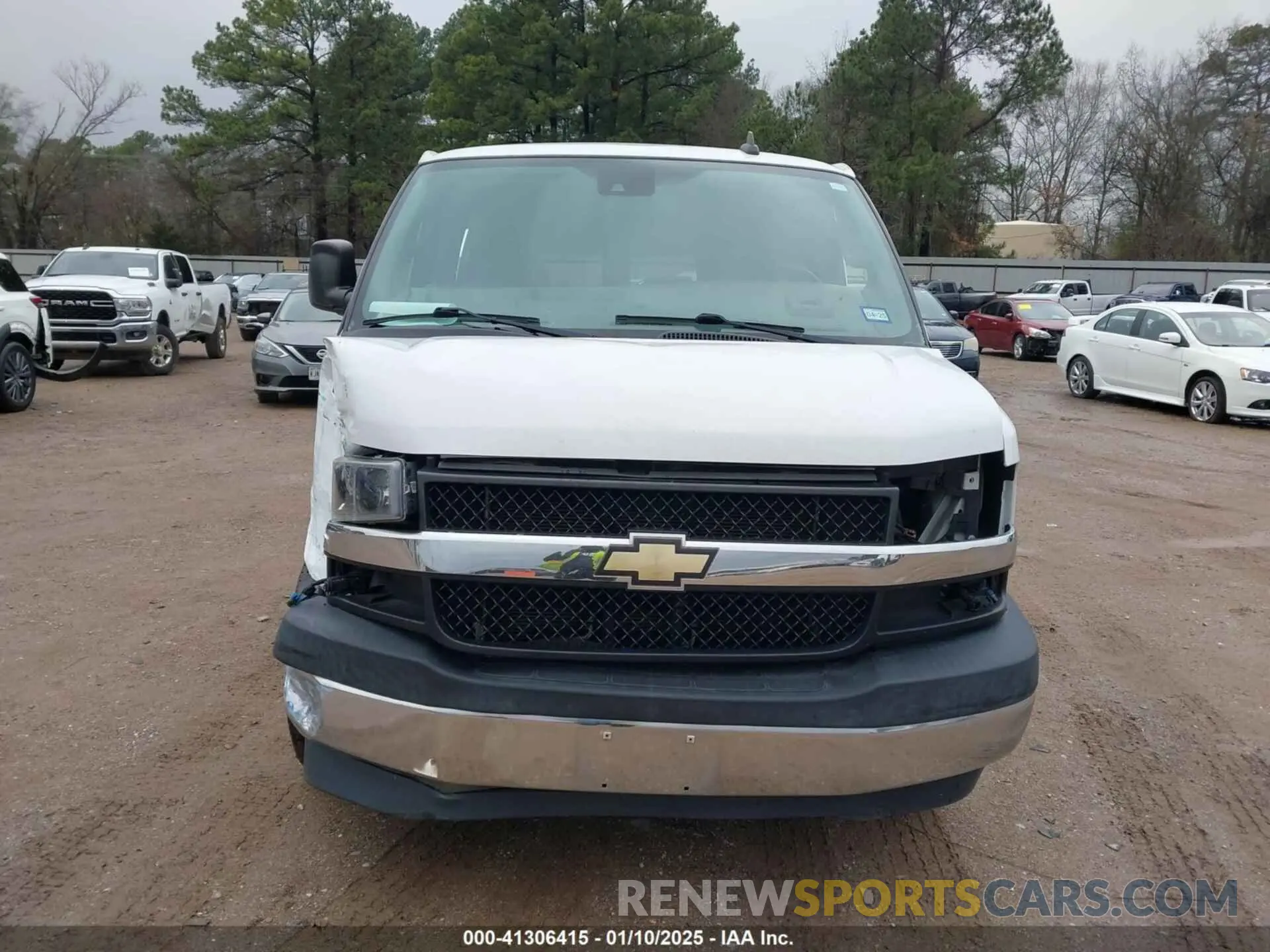 6 fotografías del automóvil dañado 1GAZGPFG4L1121251 CHEVROLET EXPRESS PASSENGER 2020