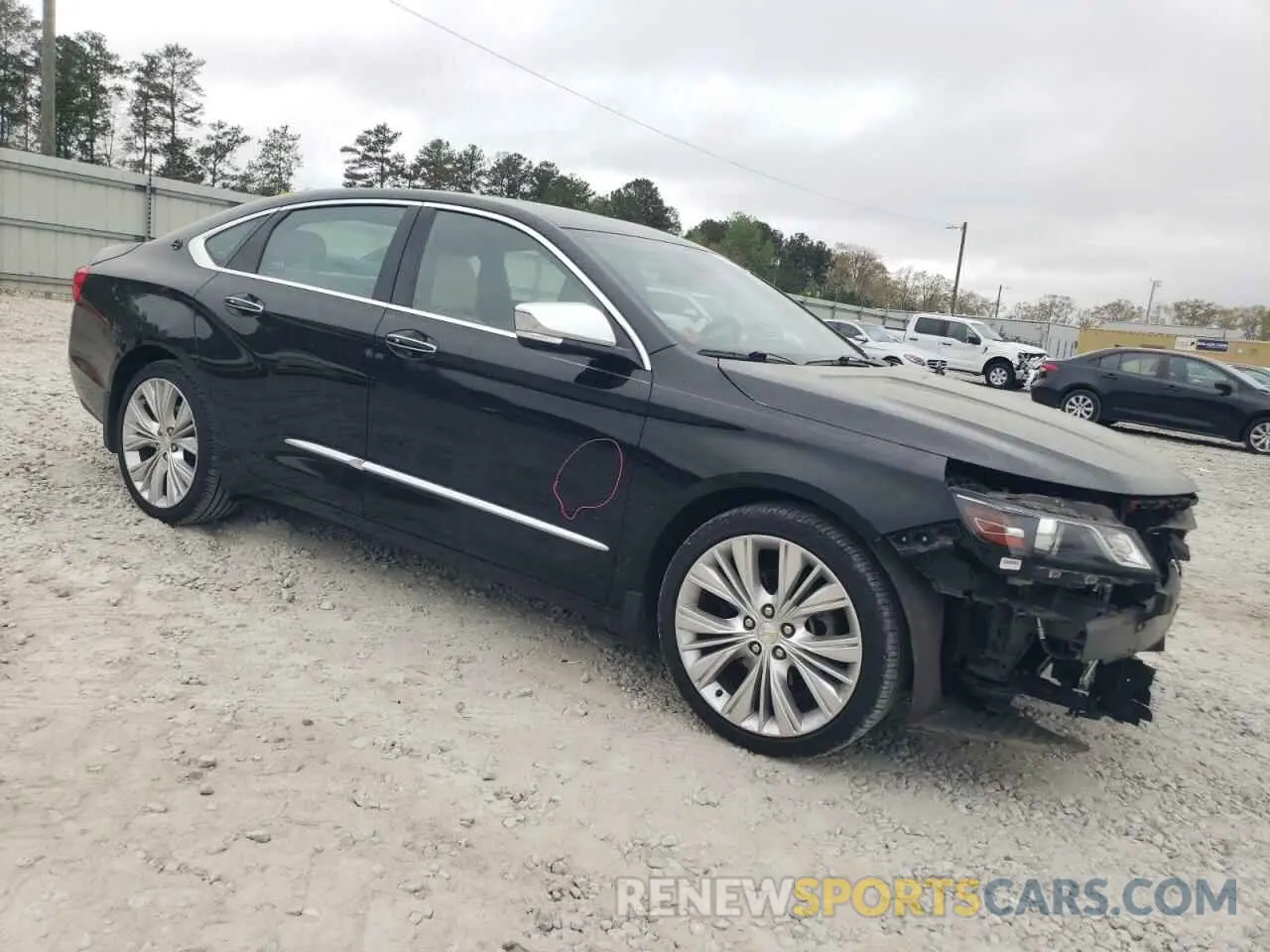 4 fotografías del automóvil dañado 1G1105S32KU101330 CHEVROLET IMPALA 2019