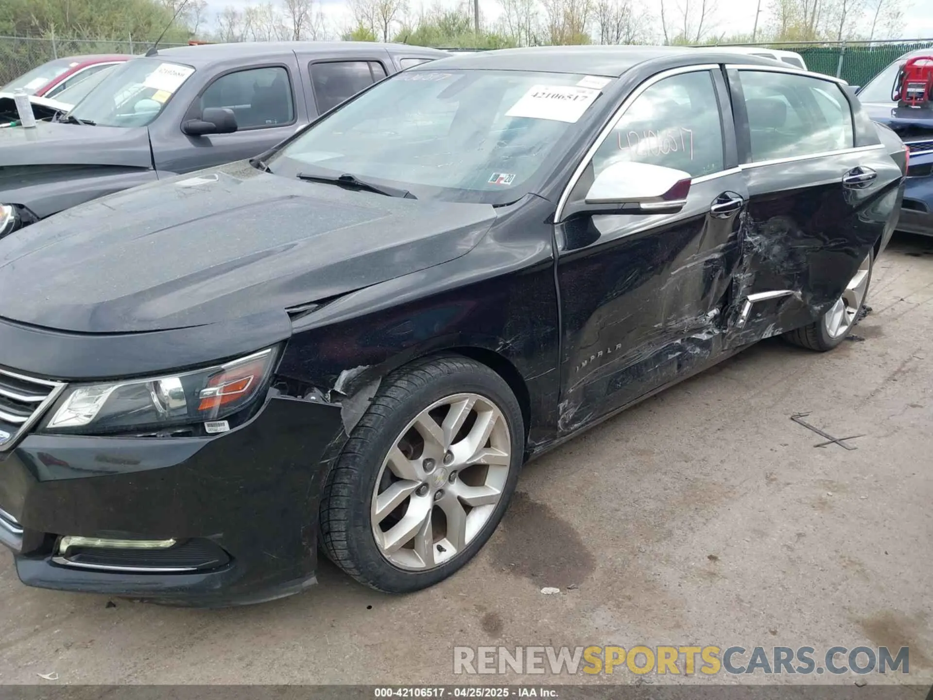 6 fotografías del automóvil dañado 1G1105S36KU105588 CHEVROLET IMPALA 2019