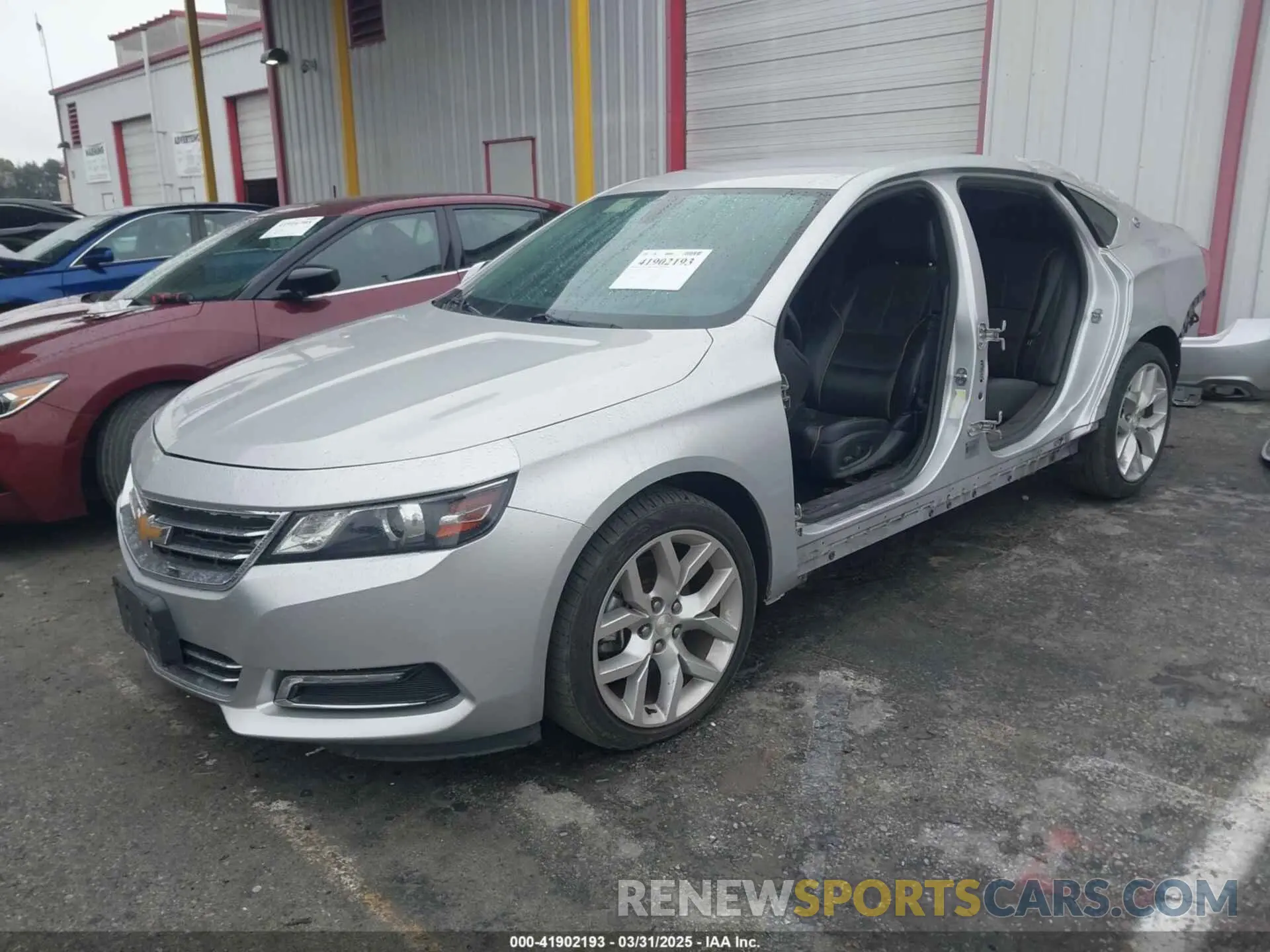2 fotografías del automóvil dañado 1G1105S37KU142374 CHEVROLET IMPALA 2019