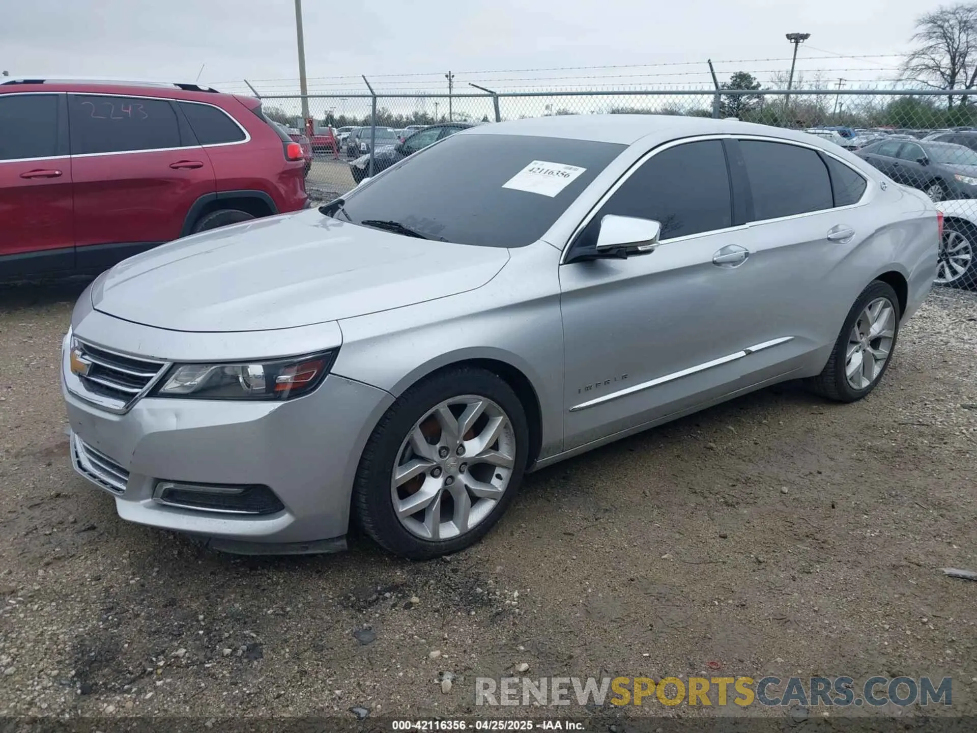 2 fotografías del automóvil dañado 1G1105S38KU135028 CHEVROLET IMPALA 2019