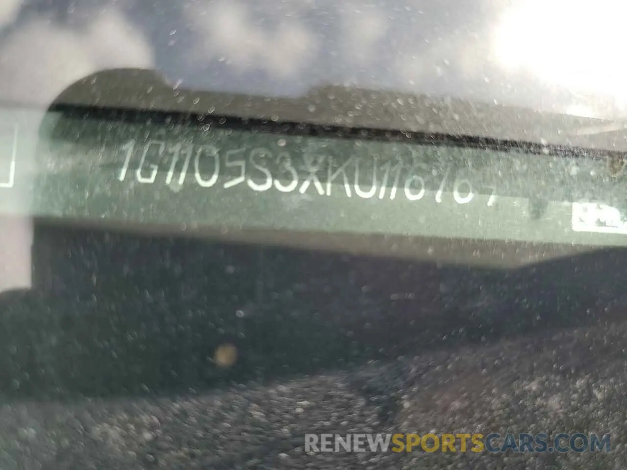 12 fotografías del automóvil dañado 1G1105S3XKU116769 CHEVROLET IMPALA 2019