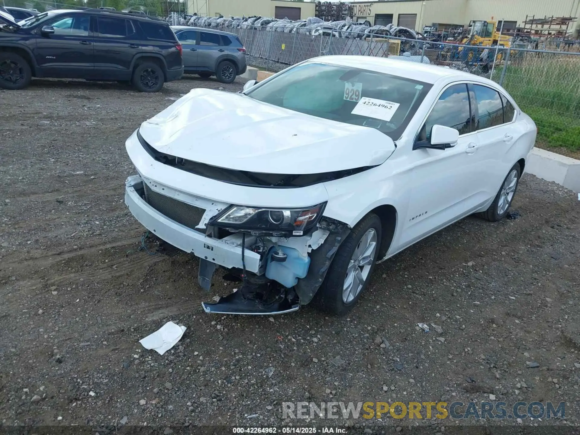 2 fotografías del automóvil dañado 1G11Z5SA5KU114142 CHEVROLET IMPALA 2019