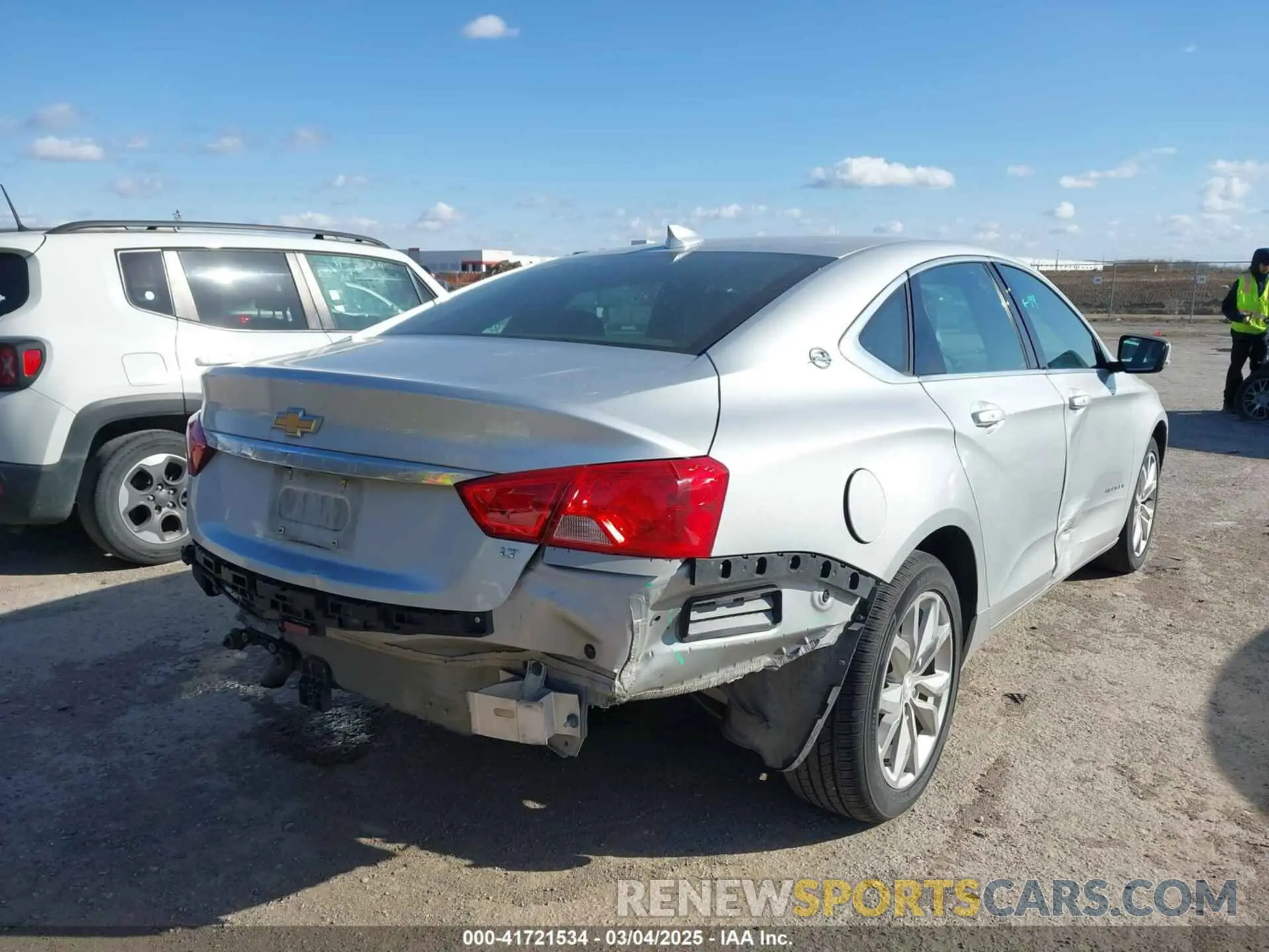 4 fotografías del automóvil dañado 1G11Z5SA5KU132382 CHEVROLET IMPALA 2019