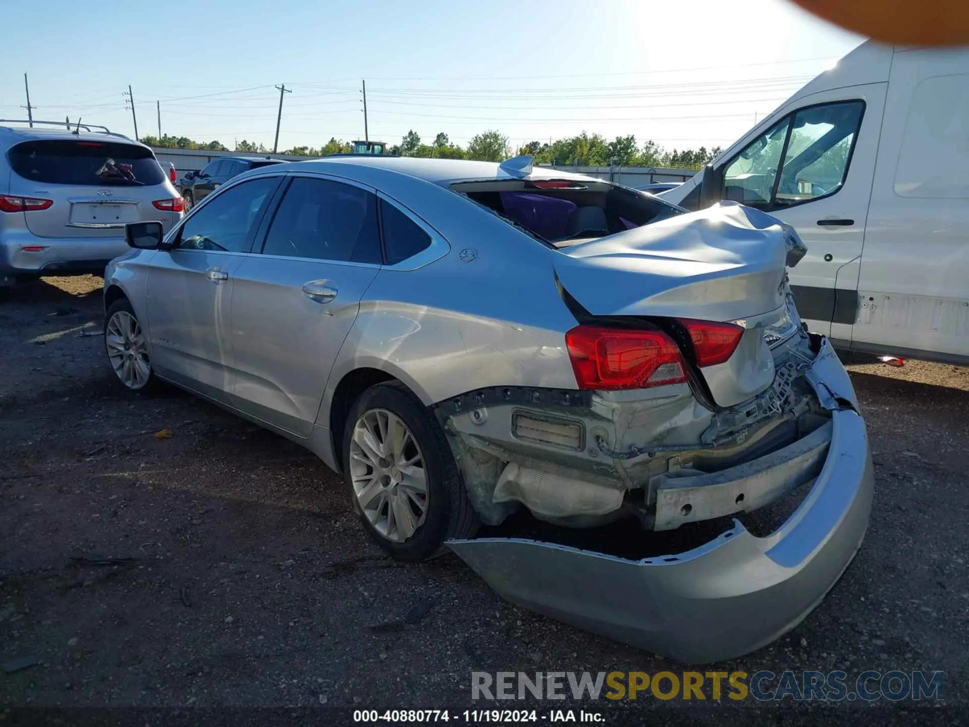 3 fotografías del automóvil dañado 1G11Z5SA8KU132604 CHEVROLET IMPALA 2019