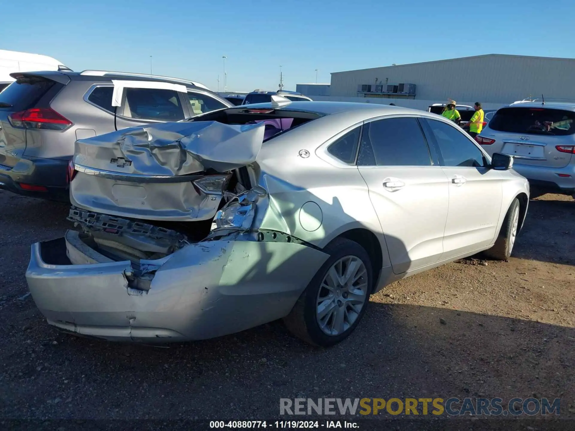 4 fotografías del automóvil dañado 1G11Z5SA8KU132604 CHEVROLET IMPALA 2019
