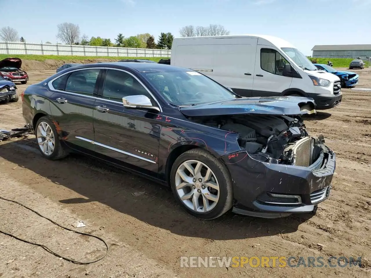 4 fotografías del automóvil dañado 2G1105S38K9107873 CHEVROLET IMPALA 2019