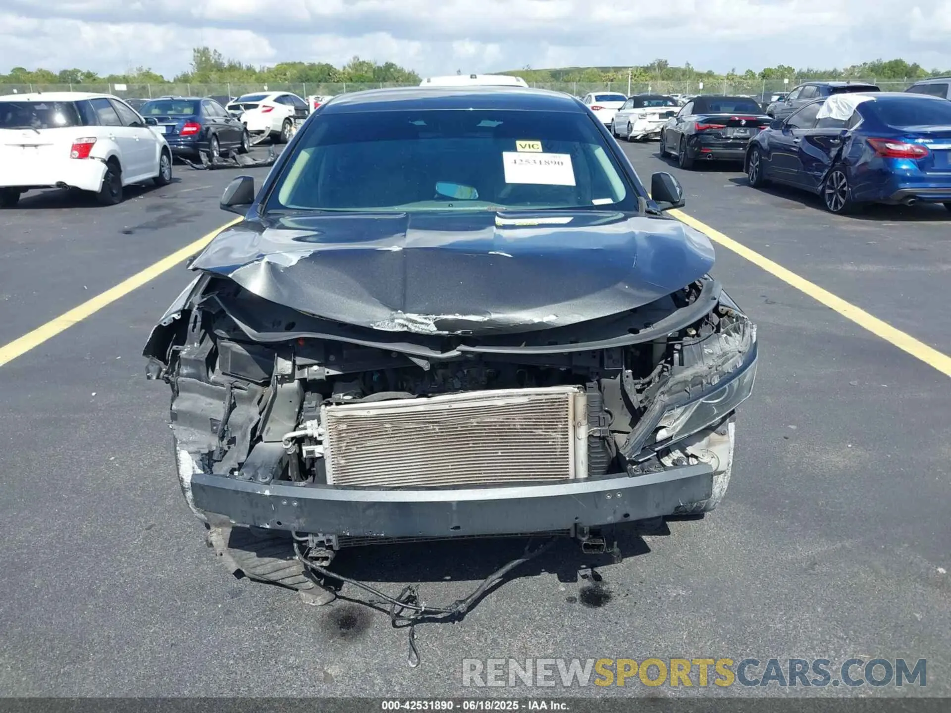 6 fotografías del automóvil dañado 2G11Z5S30K9114225 CHEVROLET IMPALA 2019