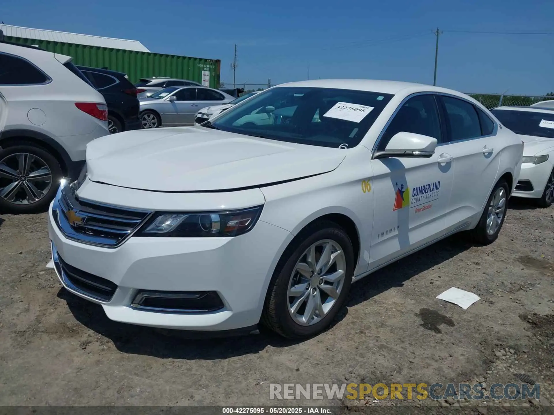 2 fotografías del automóvil dañado 1G11Z5S38LU115398 CHEVROLET IMPALA 2020