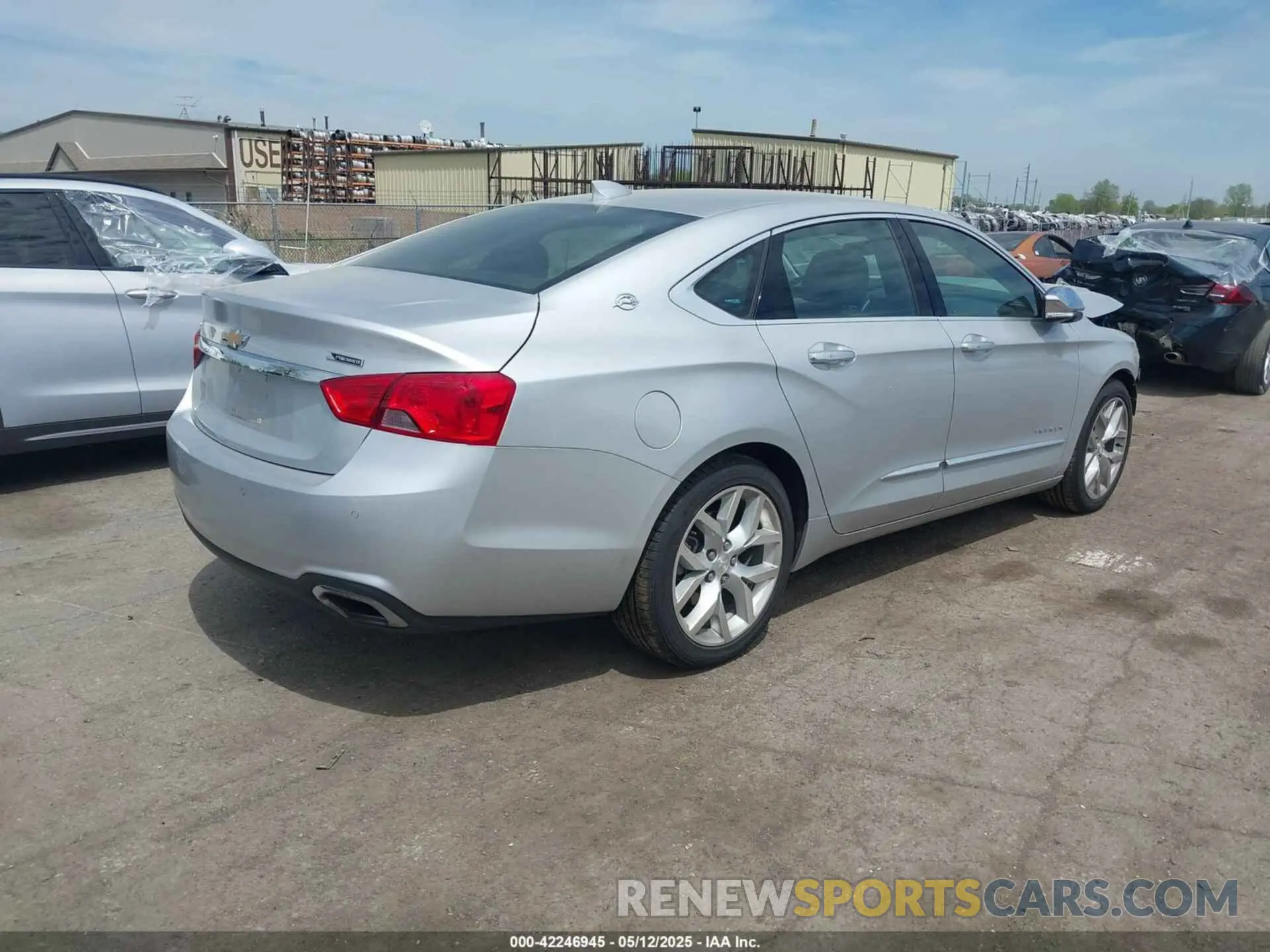 4 fotografías del automóvil dañado 2G1105S33L9100587 CHEVROLET IMPALA 2020