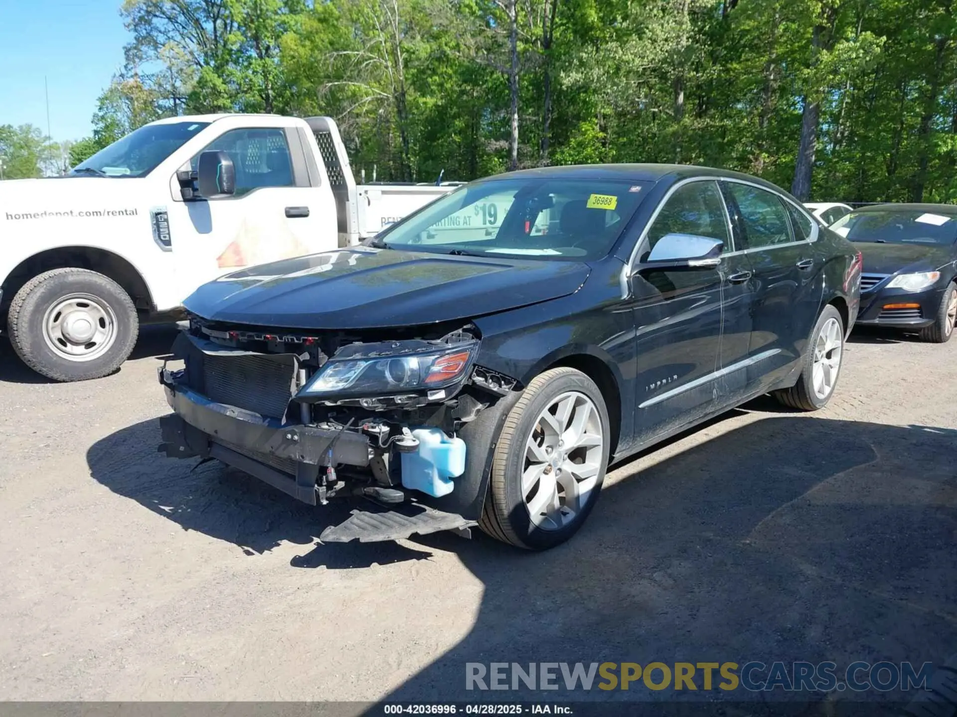 2 fotografías del automóvil dañado 2G1105S34L9103451 CHEVROLET IMPALA 2020