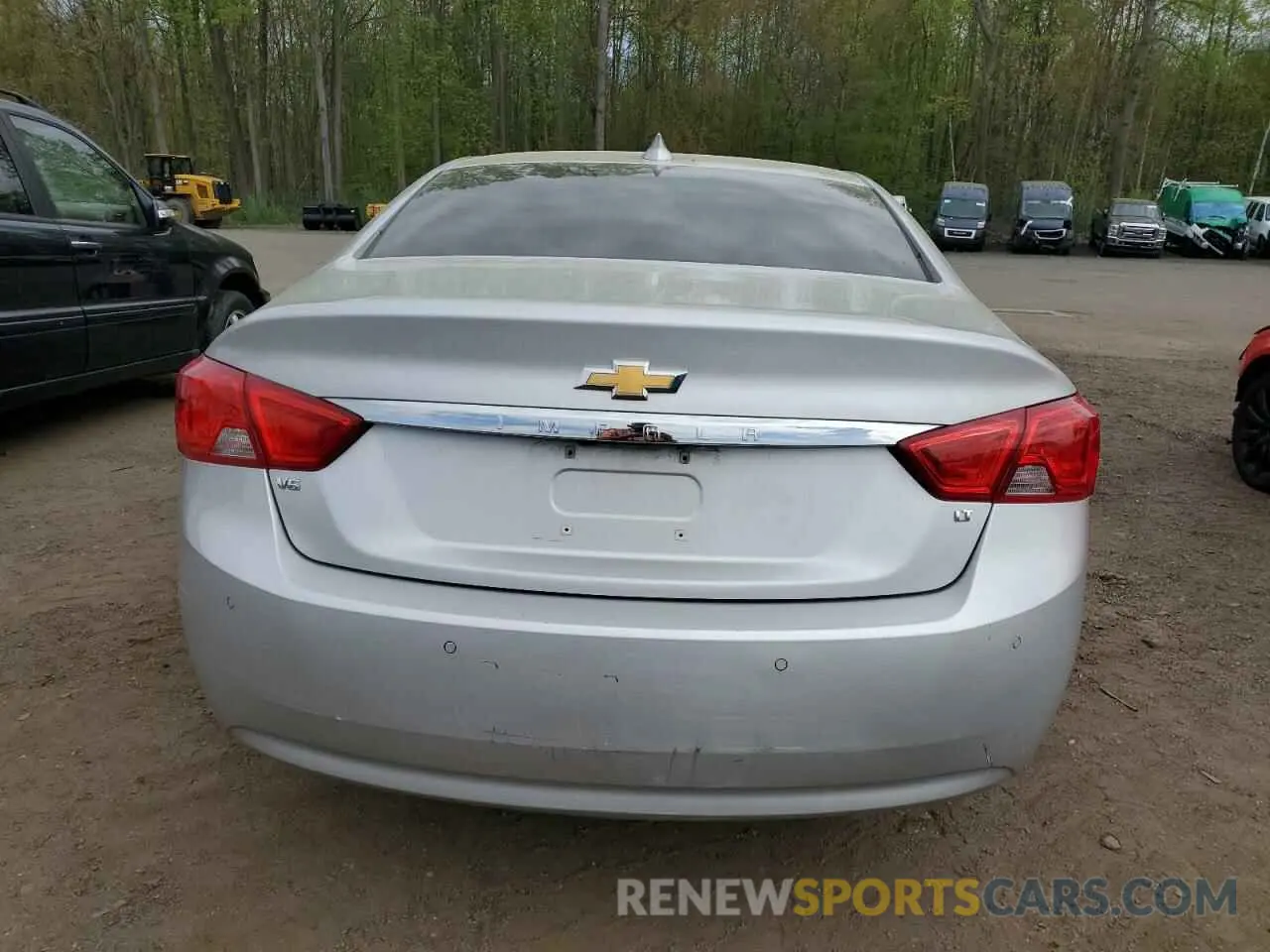 6 fotografías del automóvil dañado 2G11Z5S34L9102936 CHEVROLET IMPALA 2020