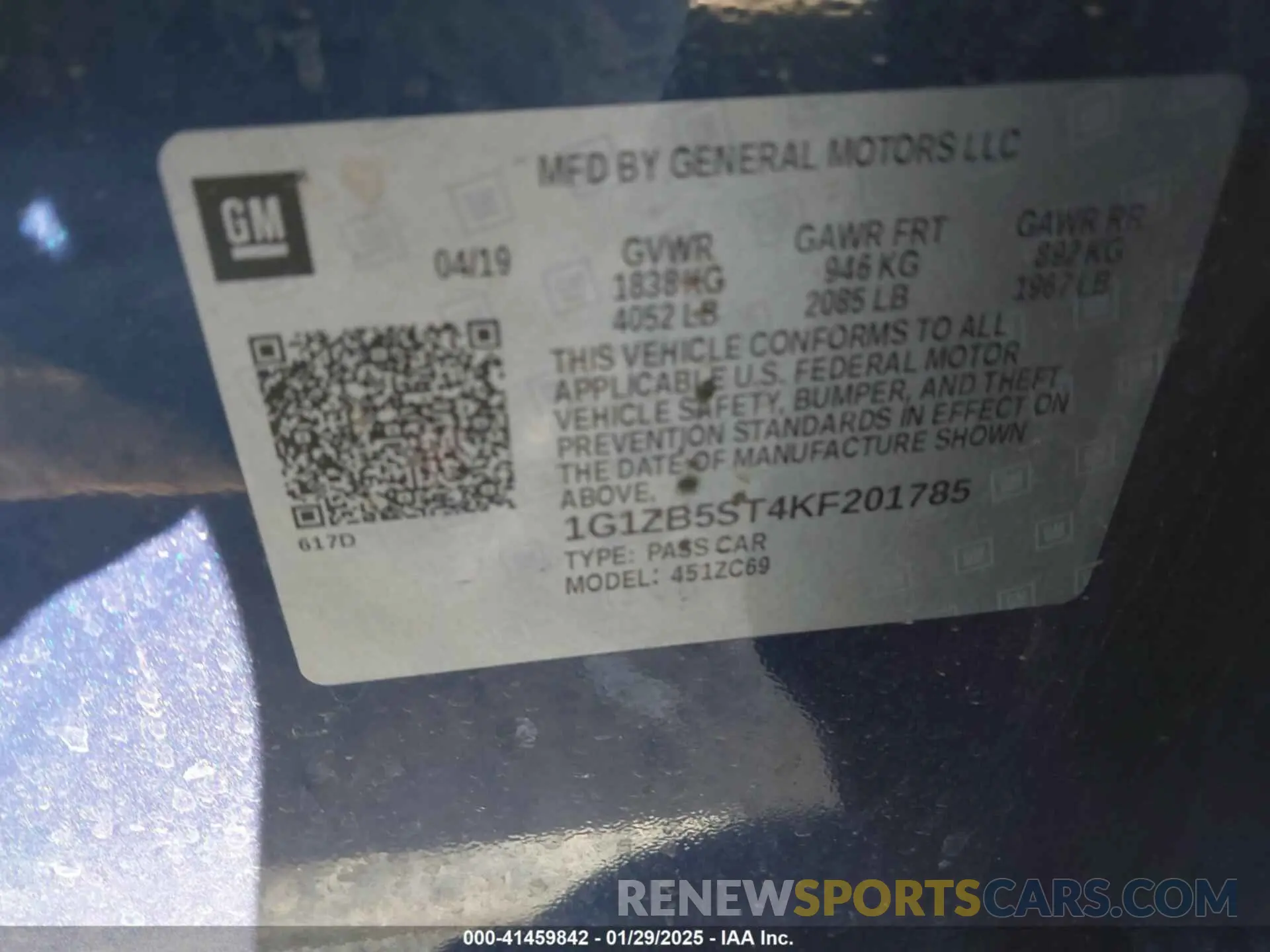 9 fotografías del automóvil dañado 1G1ZB5ST4KF201785 CHEVROLET MALIBU 2019