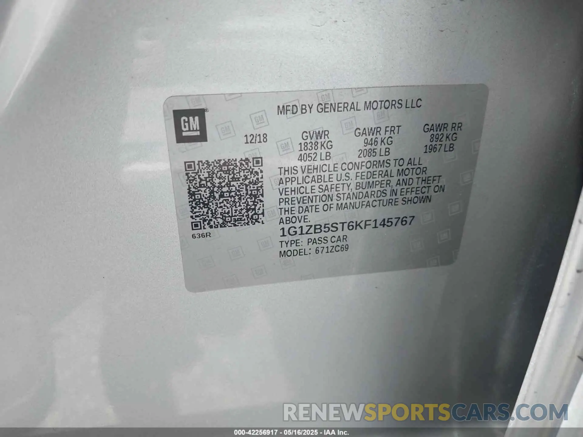 9 fotografías del automóvil dañado 1G1ZB5ST6KF145767 CHEVROLET MALIBU 2019