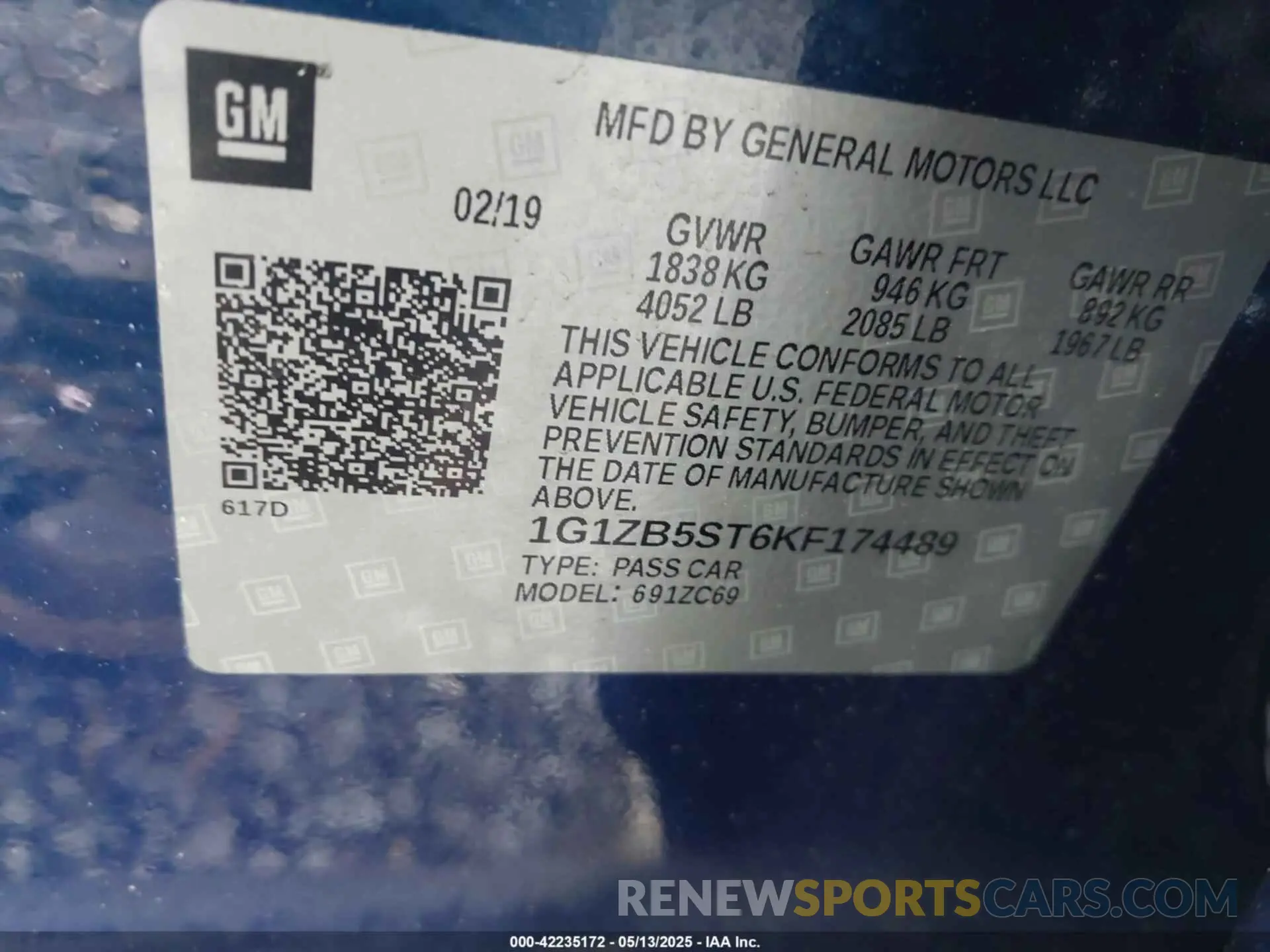 9 fotografías del automóvil dañado 1G1ZB5ST6KF174489 CHEVROLET MALIBU 2019