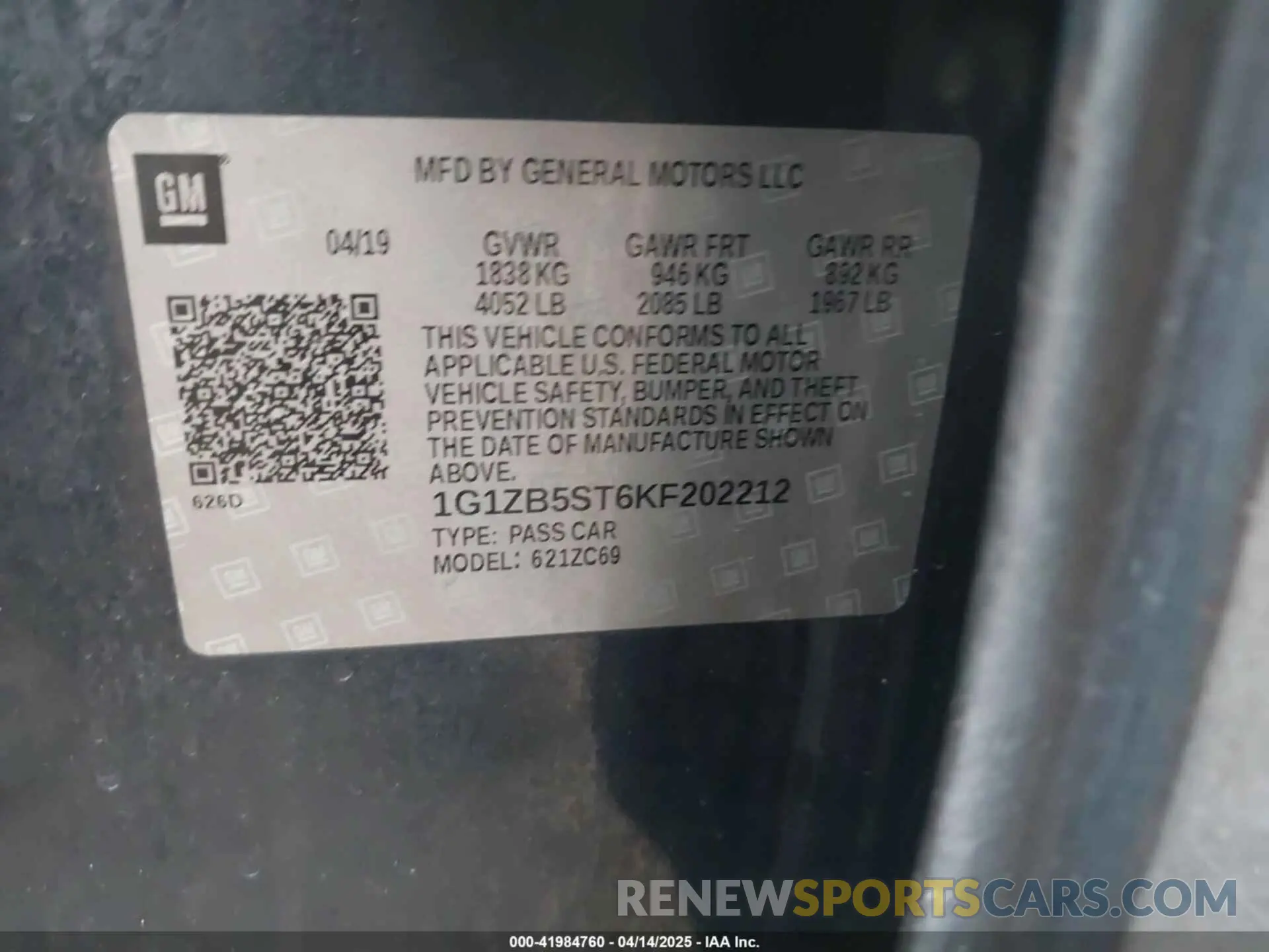 9 fotografías del automóvil dañado 1G1ZB5ST6KF202212 CHEVROLET MALIBU 2019