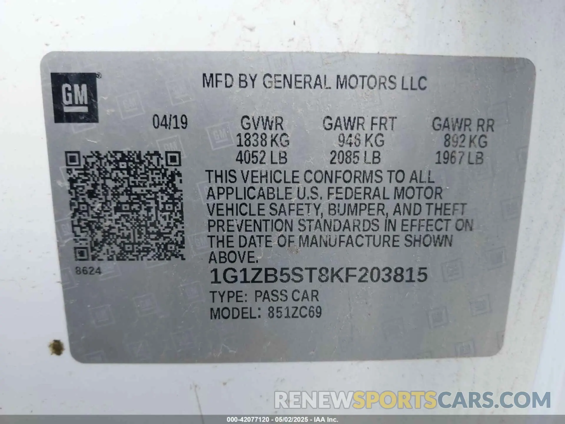 9 fotografías del automóvil dañado 1G1ZB5ST8KF203815 CHEVROLET MALIBU 2019