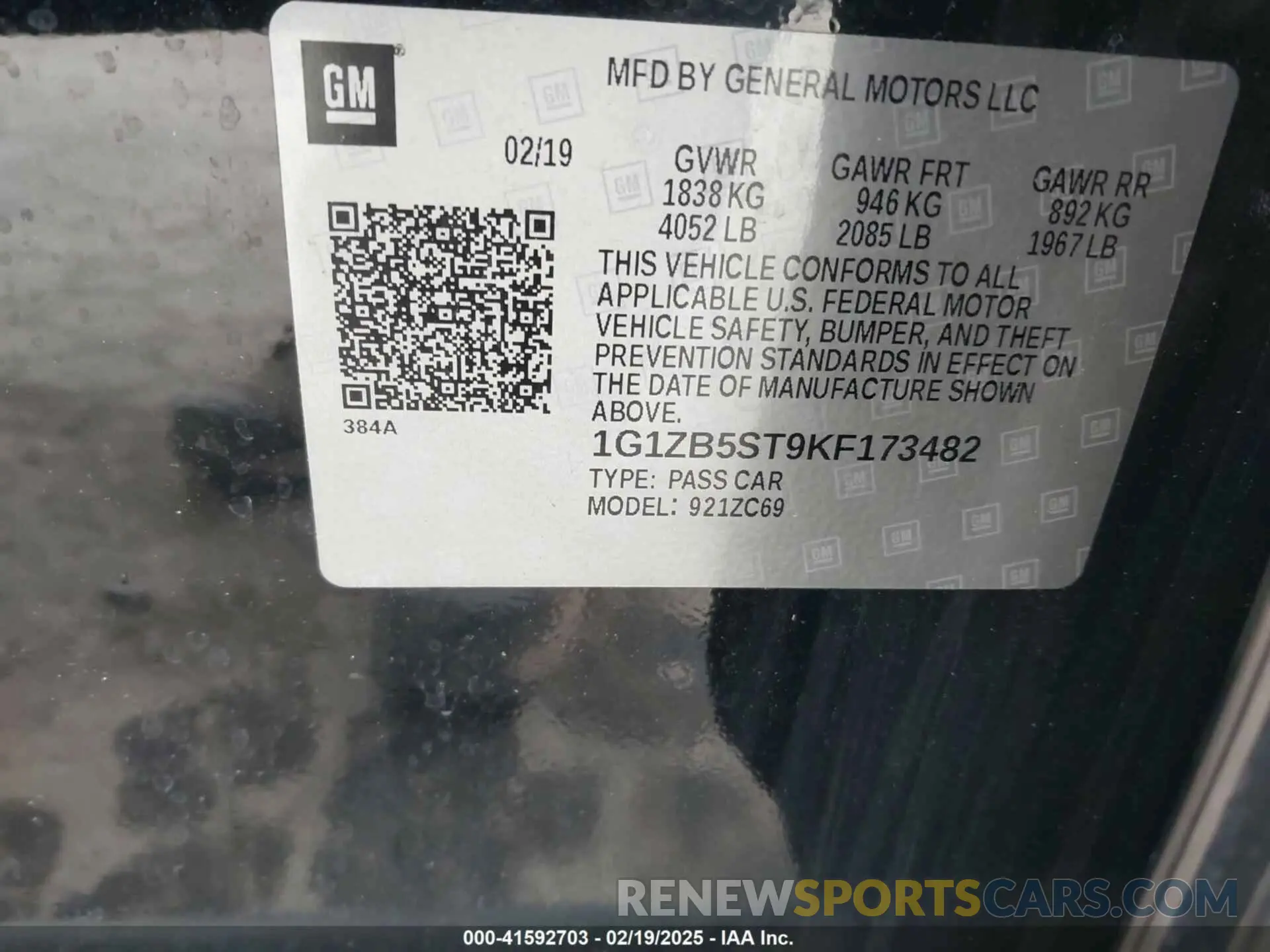 9 fotografías del automóvil dañado 1G1ZB5ST9KF173482 CHEVROLET MALIBU 2019